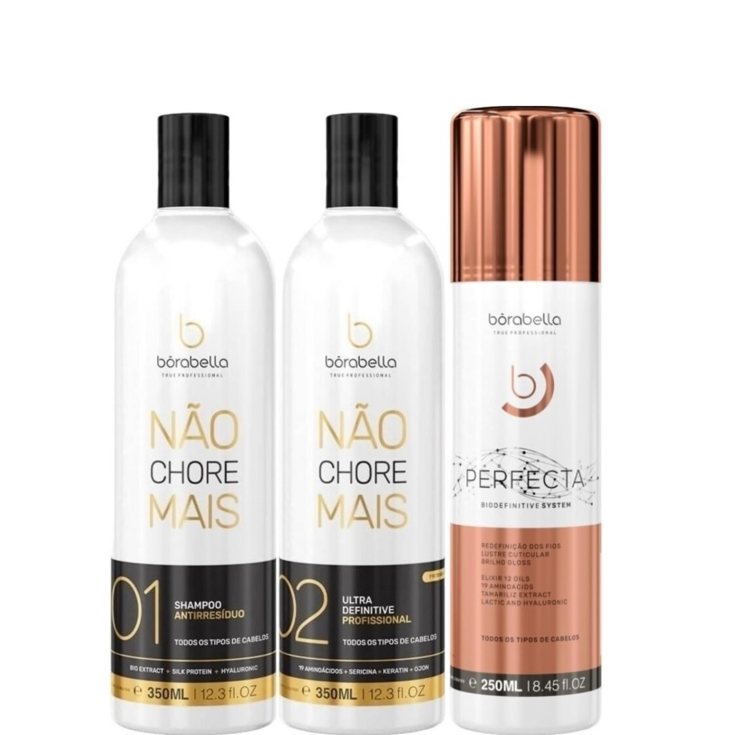 Progressiva Borabella Não Chore Mais 2x350ml + Perfecta 250ml