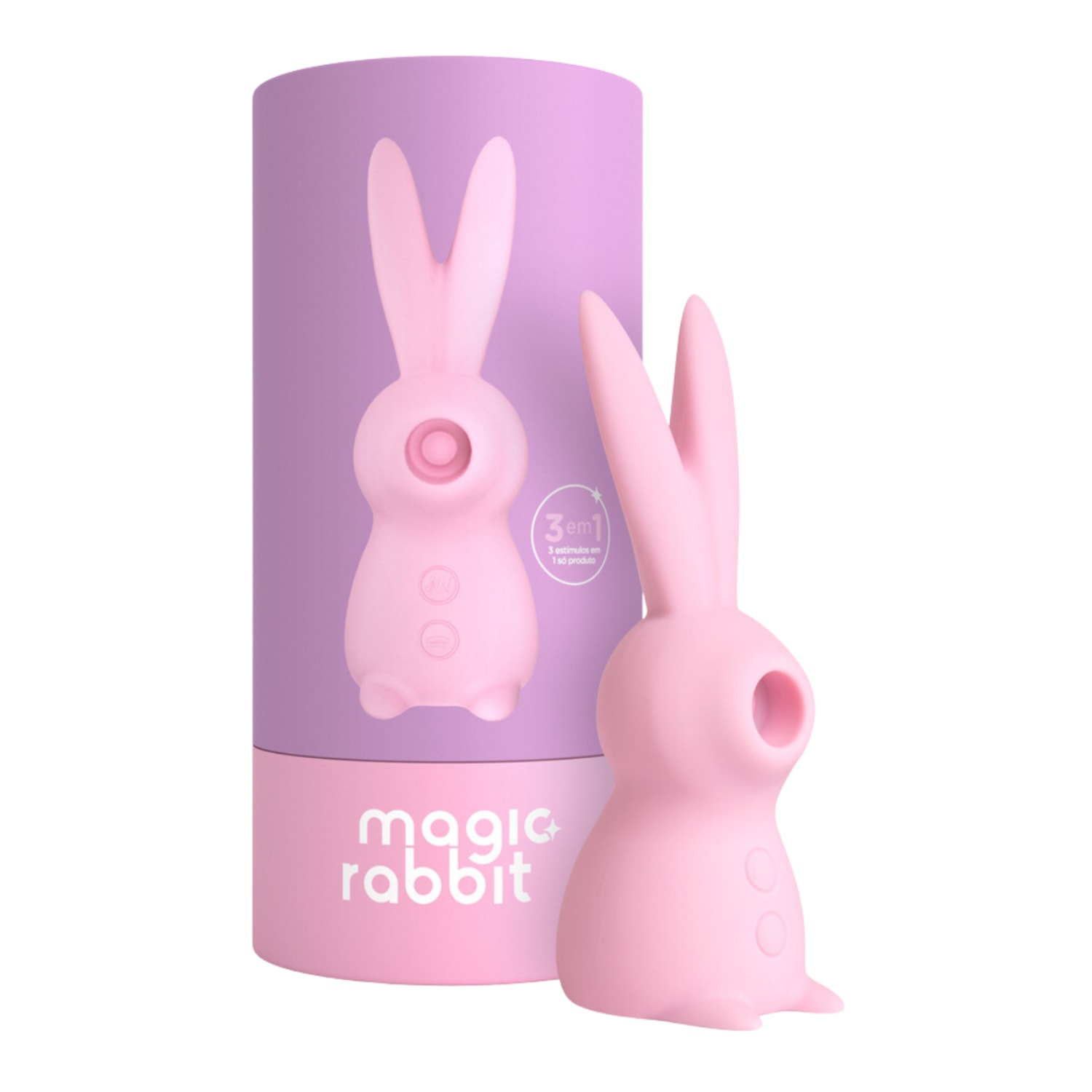 A Sós Magic Rabbit by Ingrid Guimarães Rosa - Estimulador de Clitóris Recarregável