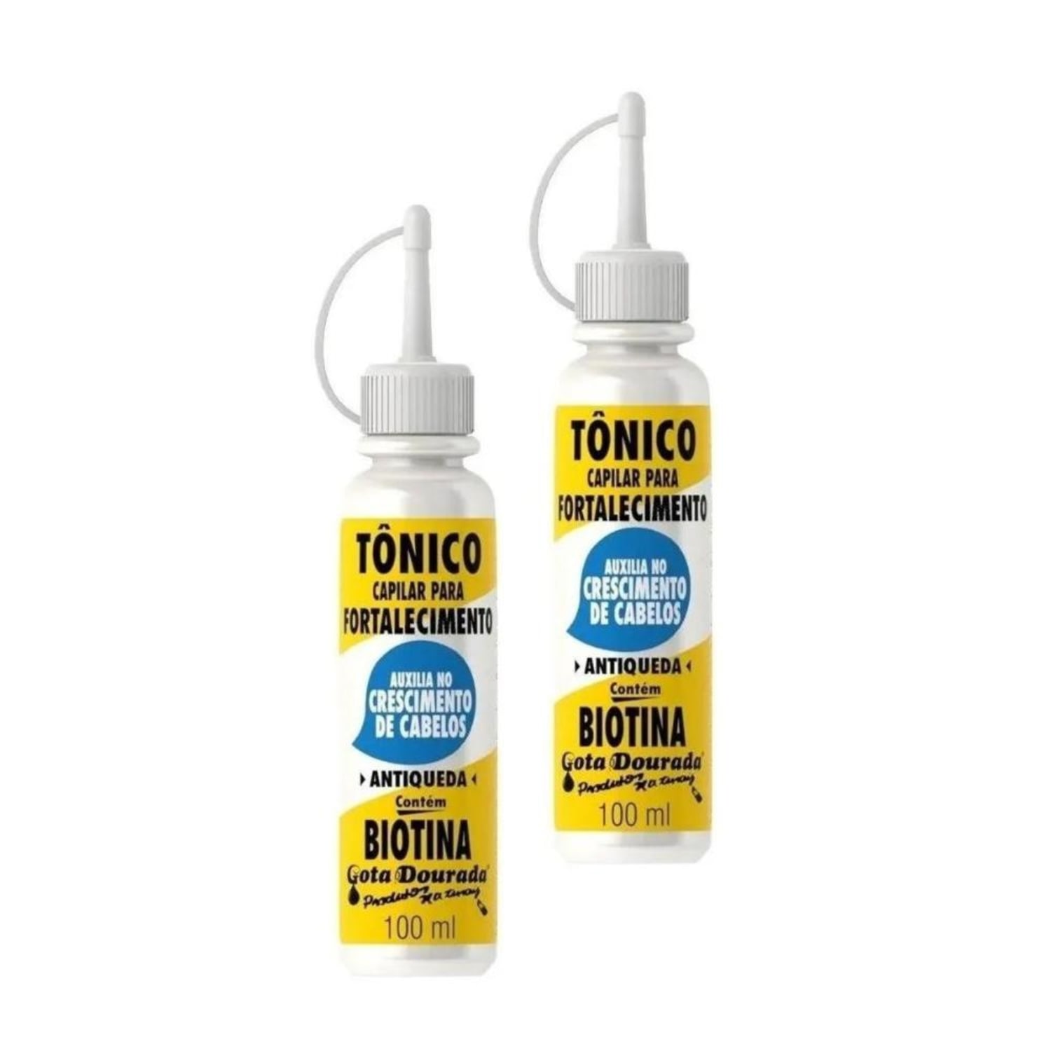 Tonico Capilar Gota Dourada Fortalecimento Biotina 100ml 2un