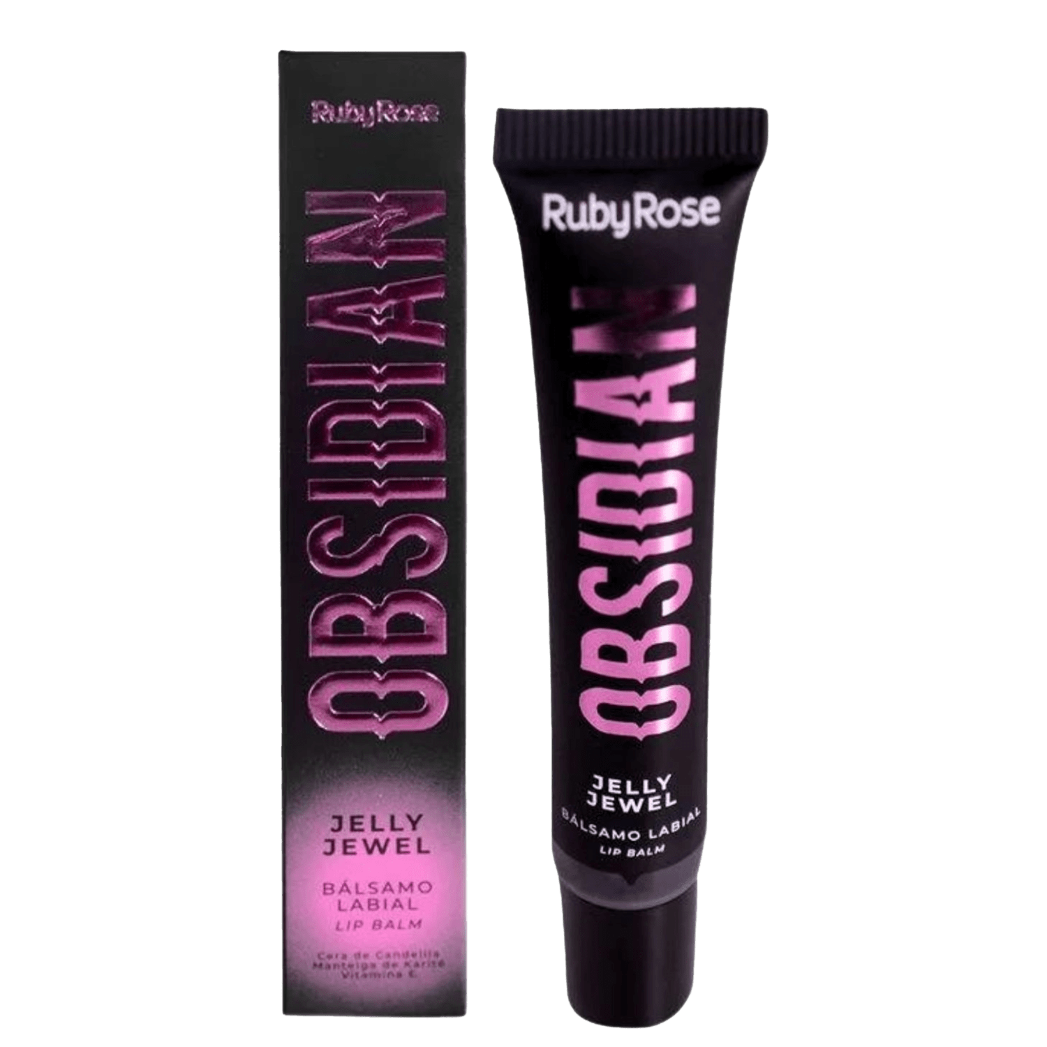 Ruby Rose Obsidian Jelly Jewel Onix - Bálsamo Labial 16g