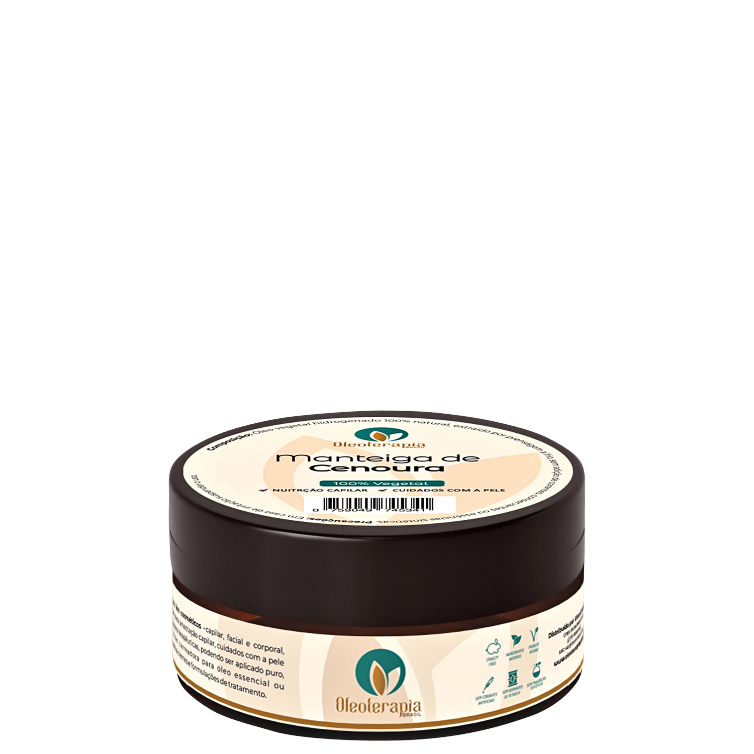 Oleoterapia Brasil Cenoura - Manteiga Corporal e Capilar 60g