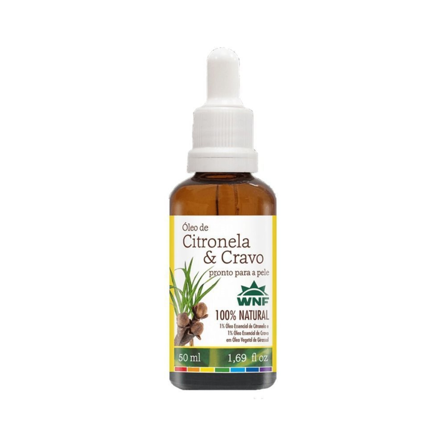 Óleo de Citronela e Cravo Pronto para a Pele WNF 50ml