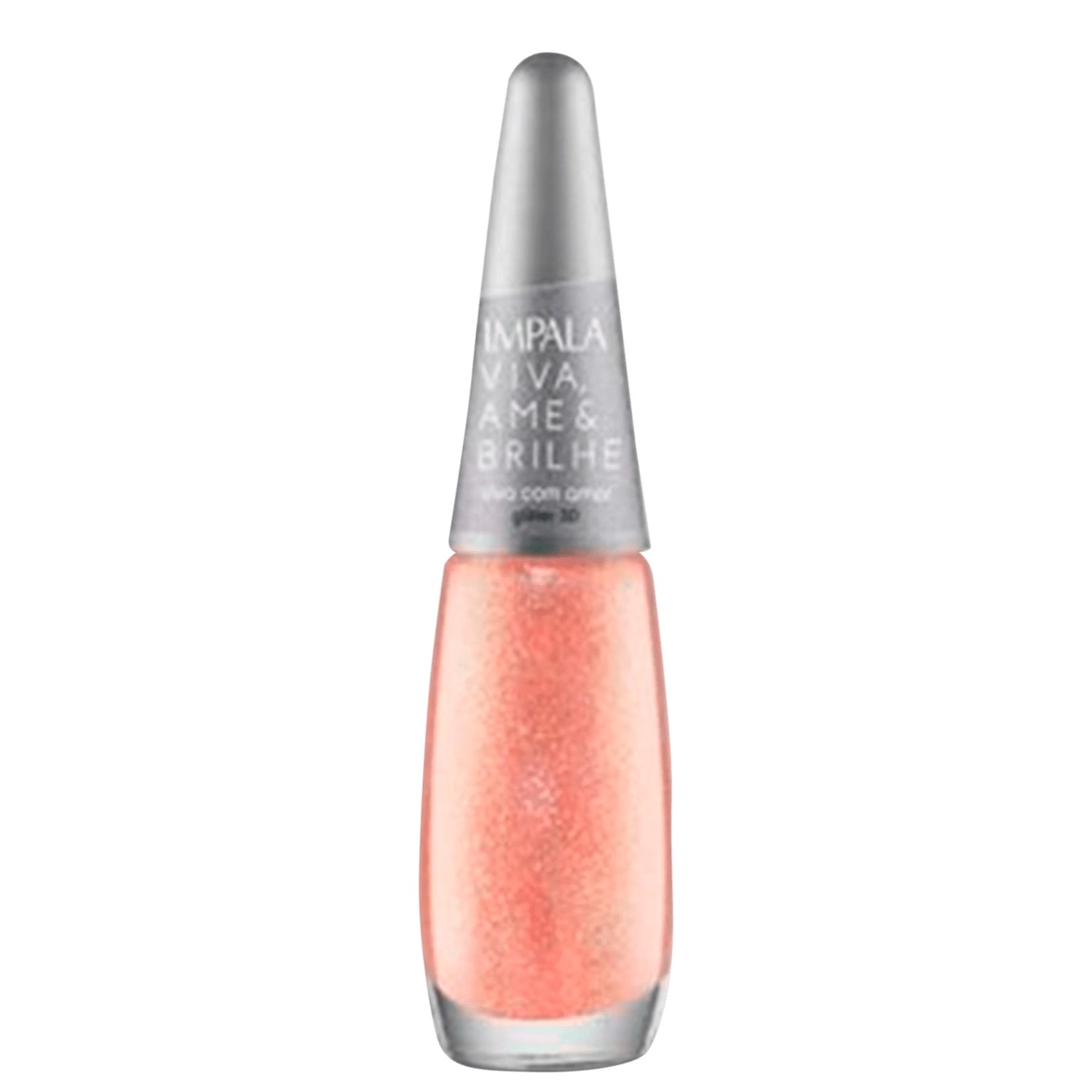 Impala Viva Ame e Brilhe Viva Com Amor - Esmalte Glitter 7,5ml