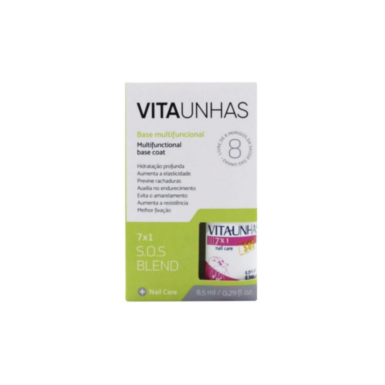 VitaUnhas 7x1 S.O.S - Base Multifuncional 8,5ml 