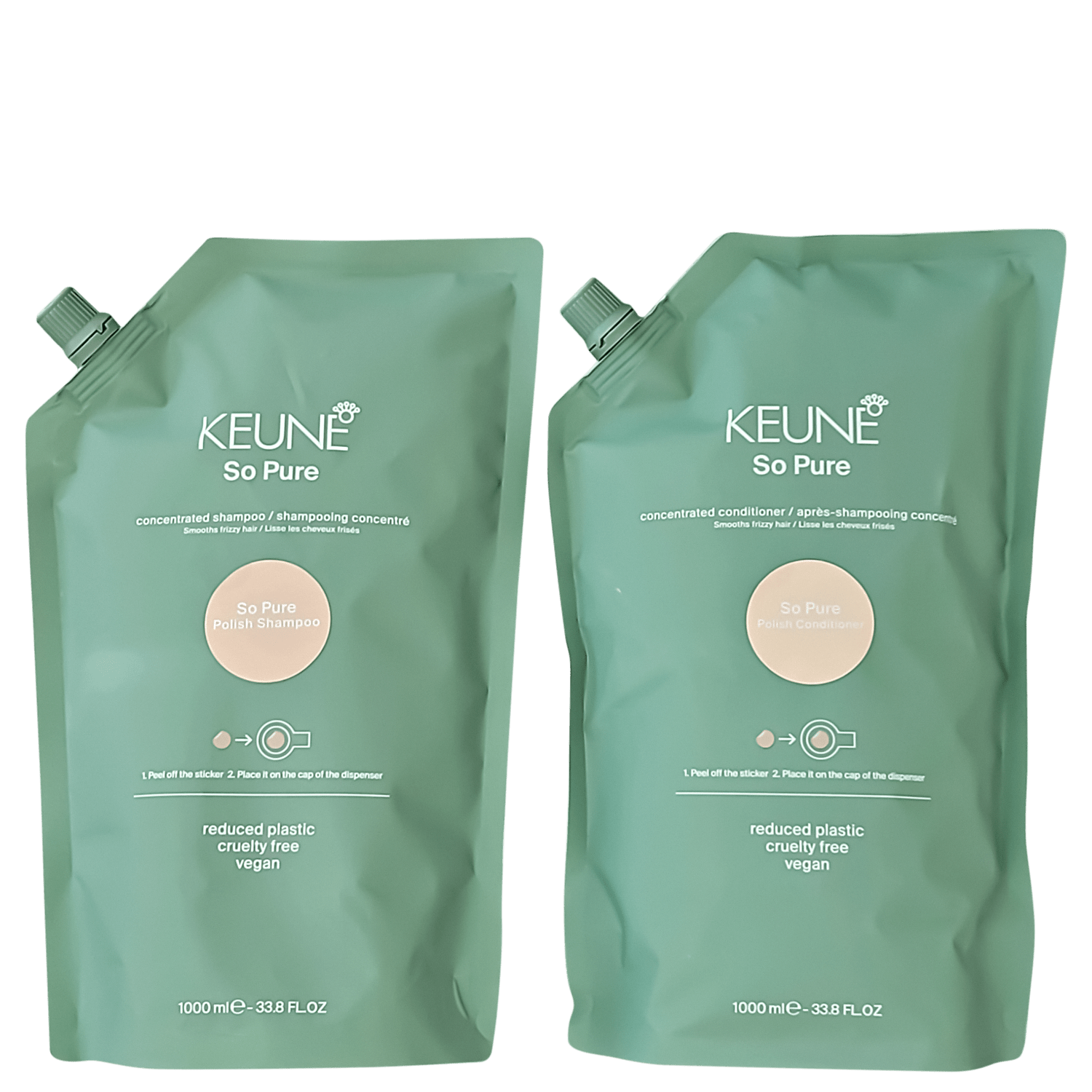 Keune Shampoo + Condicionador So Pure Polish 1000ml
