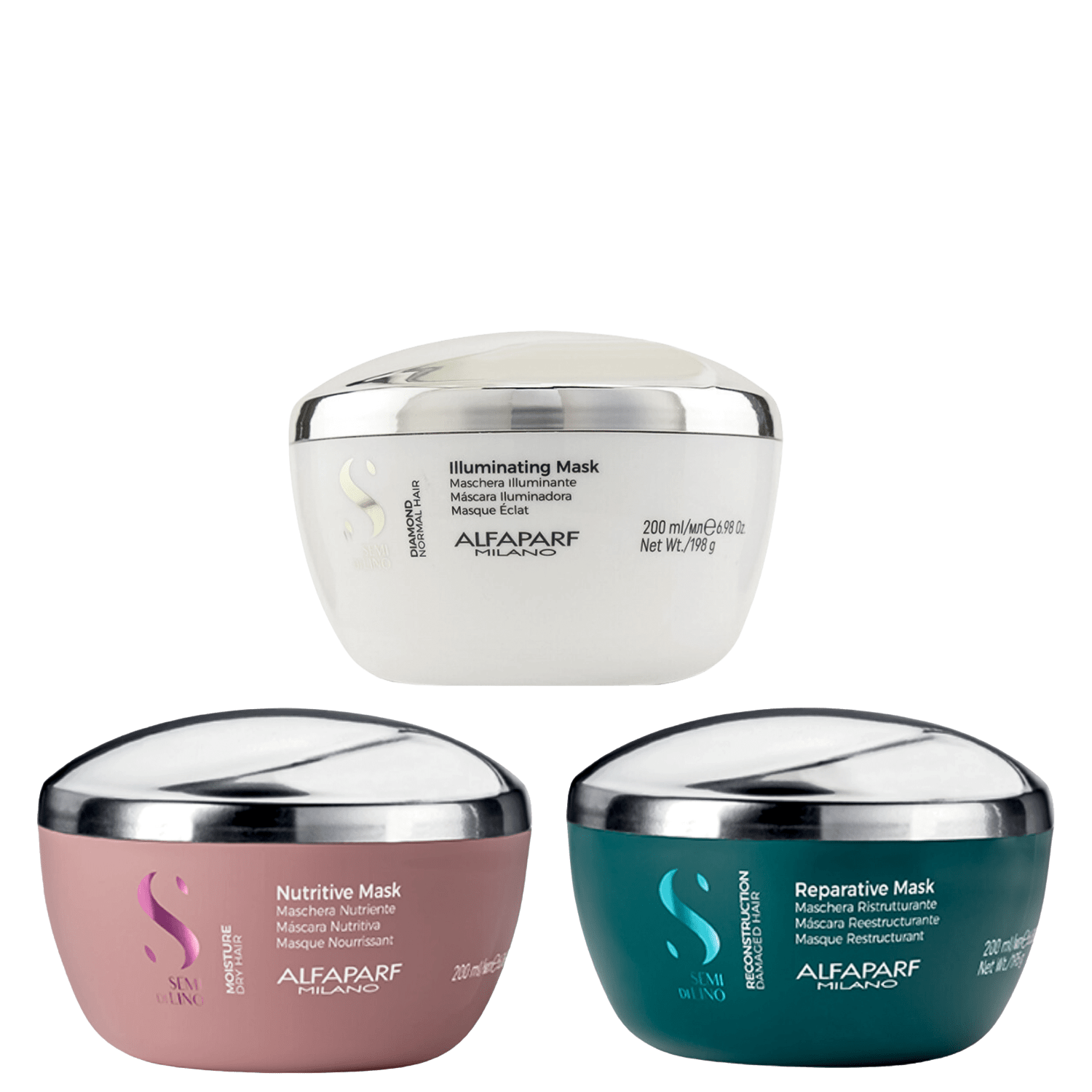 Kit Alfaparf Semi Di Lino Home Care (3 Produtos)