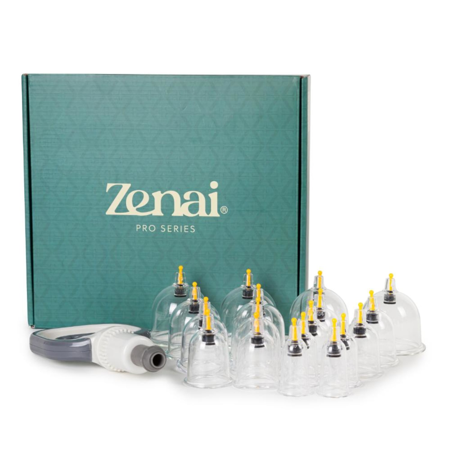 Kit 18 Ventosas Full Body com Bomba Massoterapia Zenai