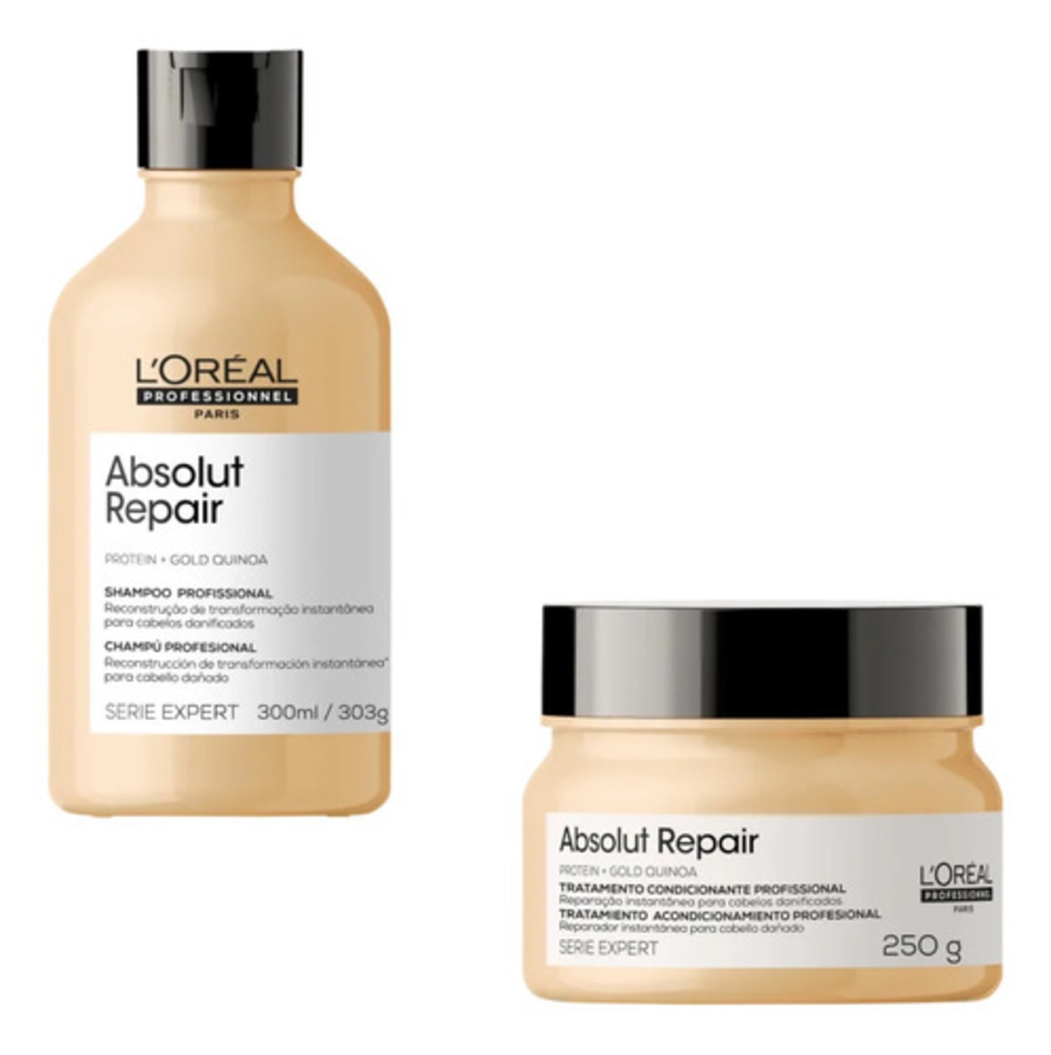Kit L'Oréal Professionnel Serie Expert Absolut Repair Gold Quinoa + Protein Instant Resurfacing Duo (2 Produtos)