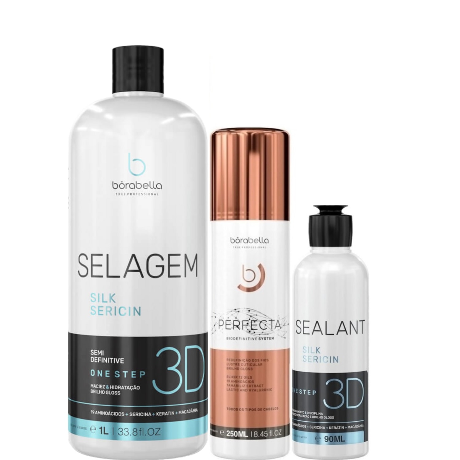 Kit Borabella Organic 3D Double Perfecta (3 Produtos)