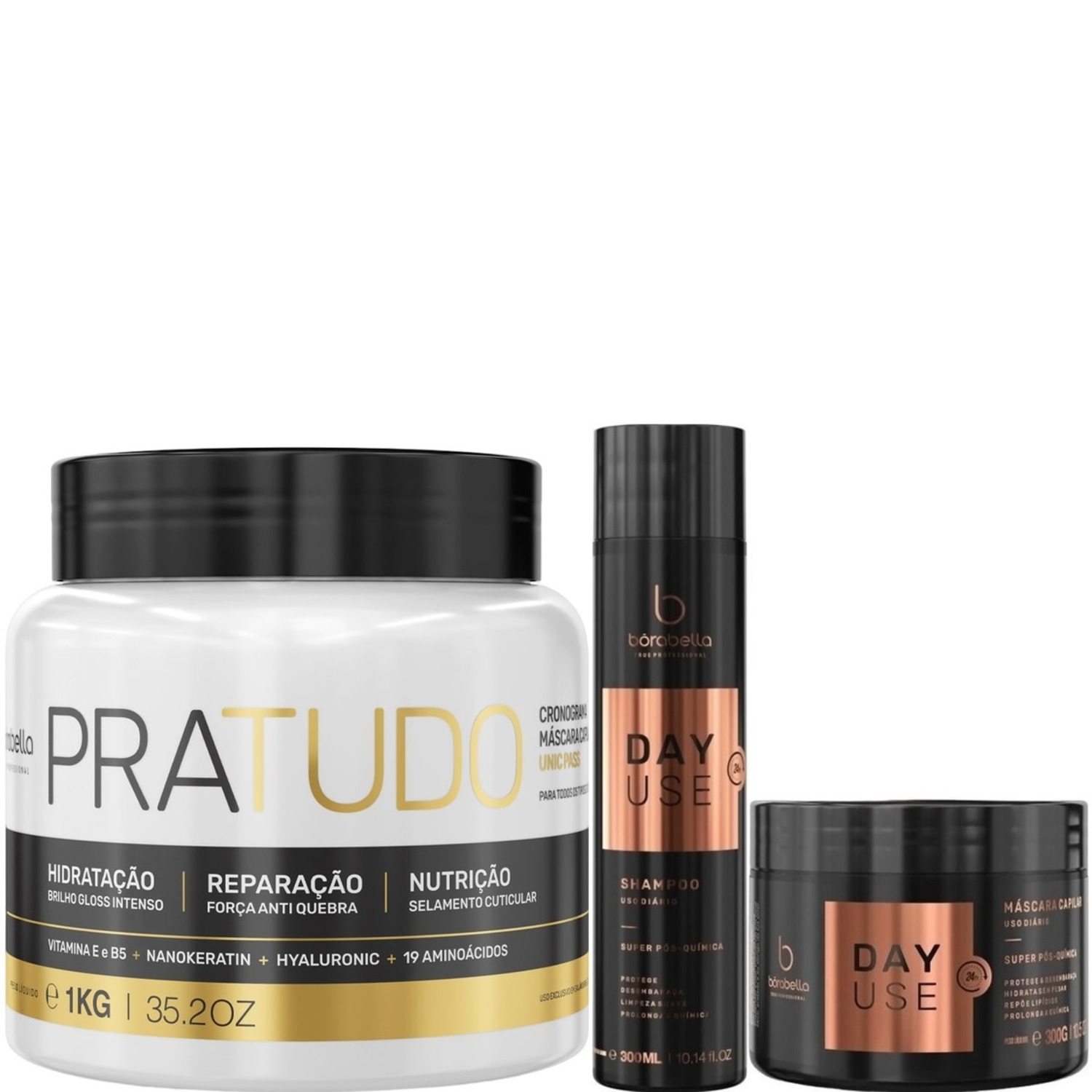 Kit Borabella Pra Tudo Pro Day Use Care (3 Produtos)
