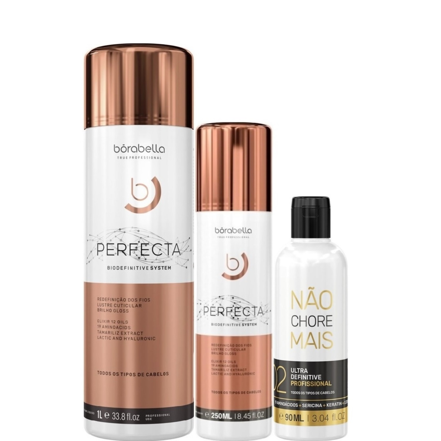 Kit Borabella Perfecta Double Não Chore Mais (3 Produtos)