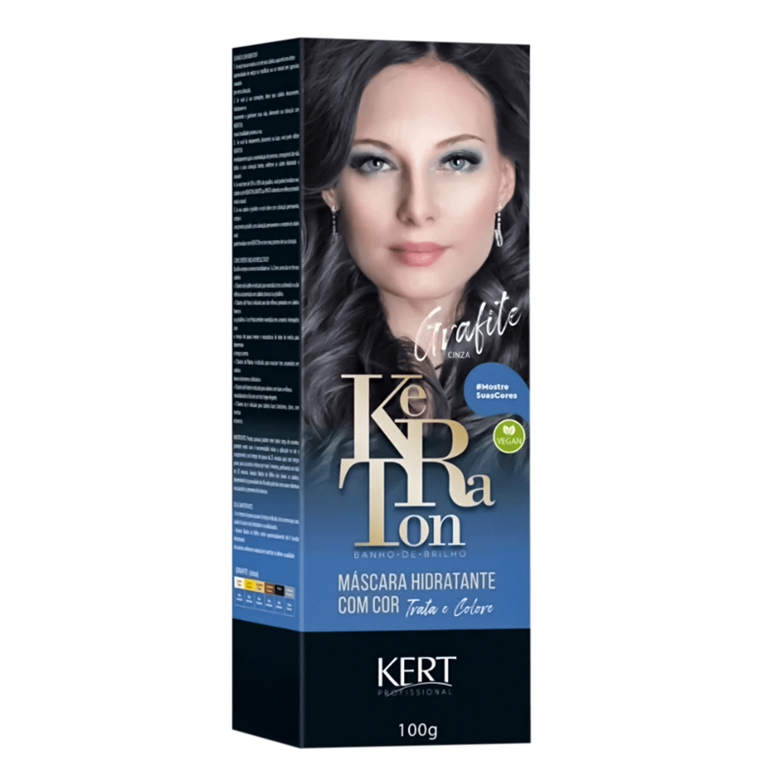 Keraton Banho de Brilho Cinza Grafite - Tonalizante 100g
