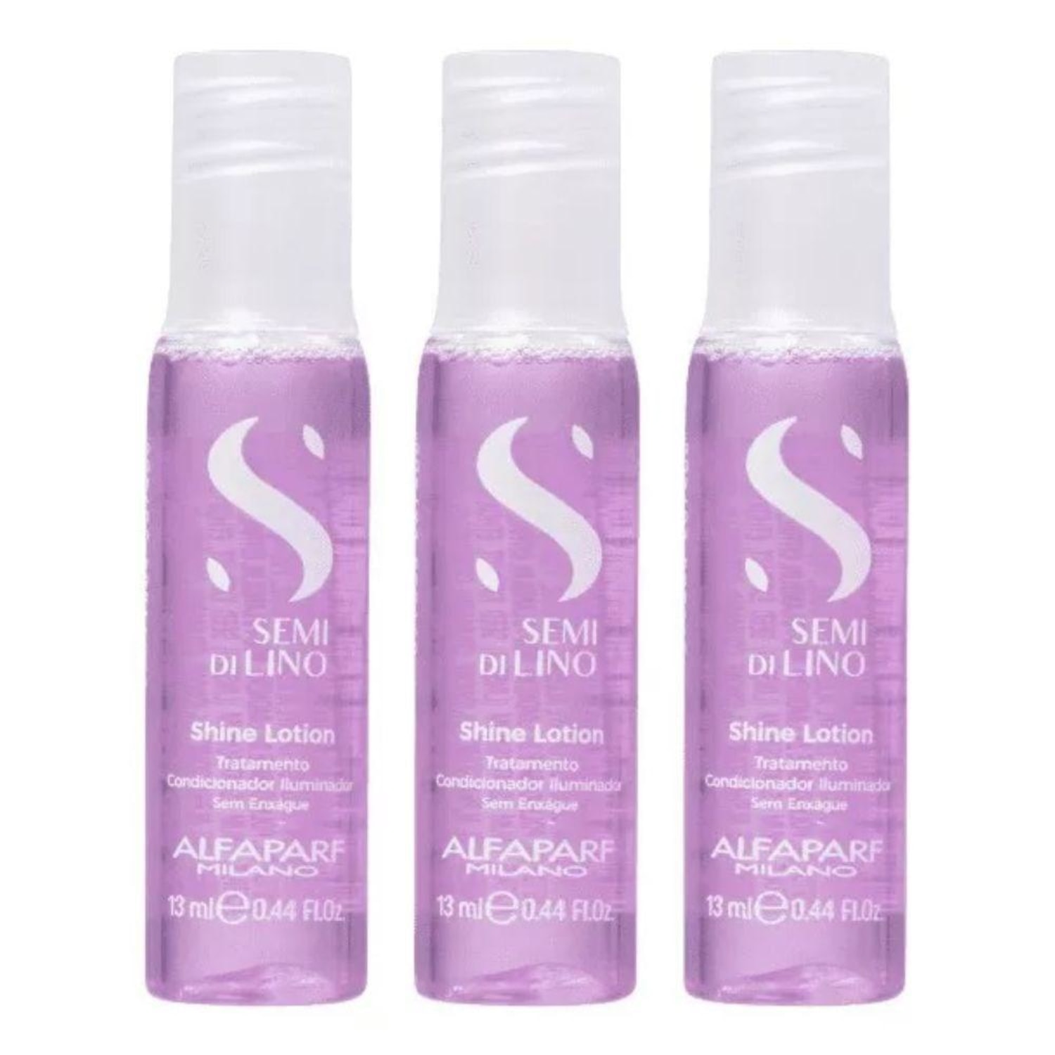 Kit Alfaparf Milano Semi Di Lino Sublime Shine Lotion - Ampola Capilar (3 Unidades)