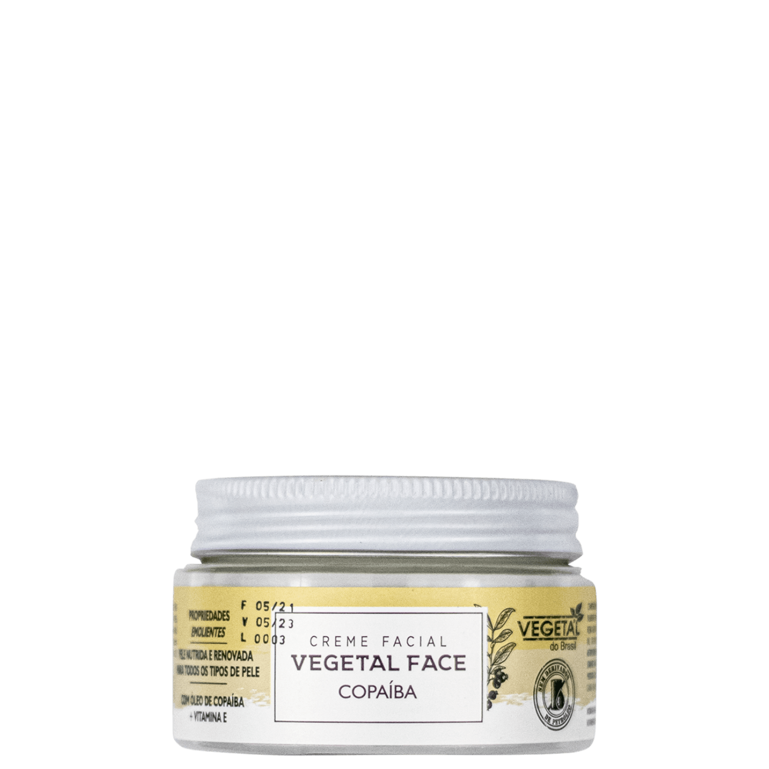 Vegetal do Brasil Copaíba - Creme Hidratante Facial 100g