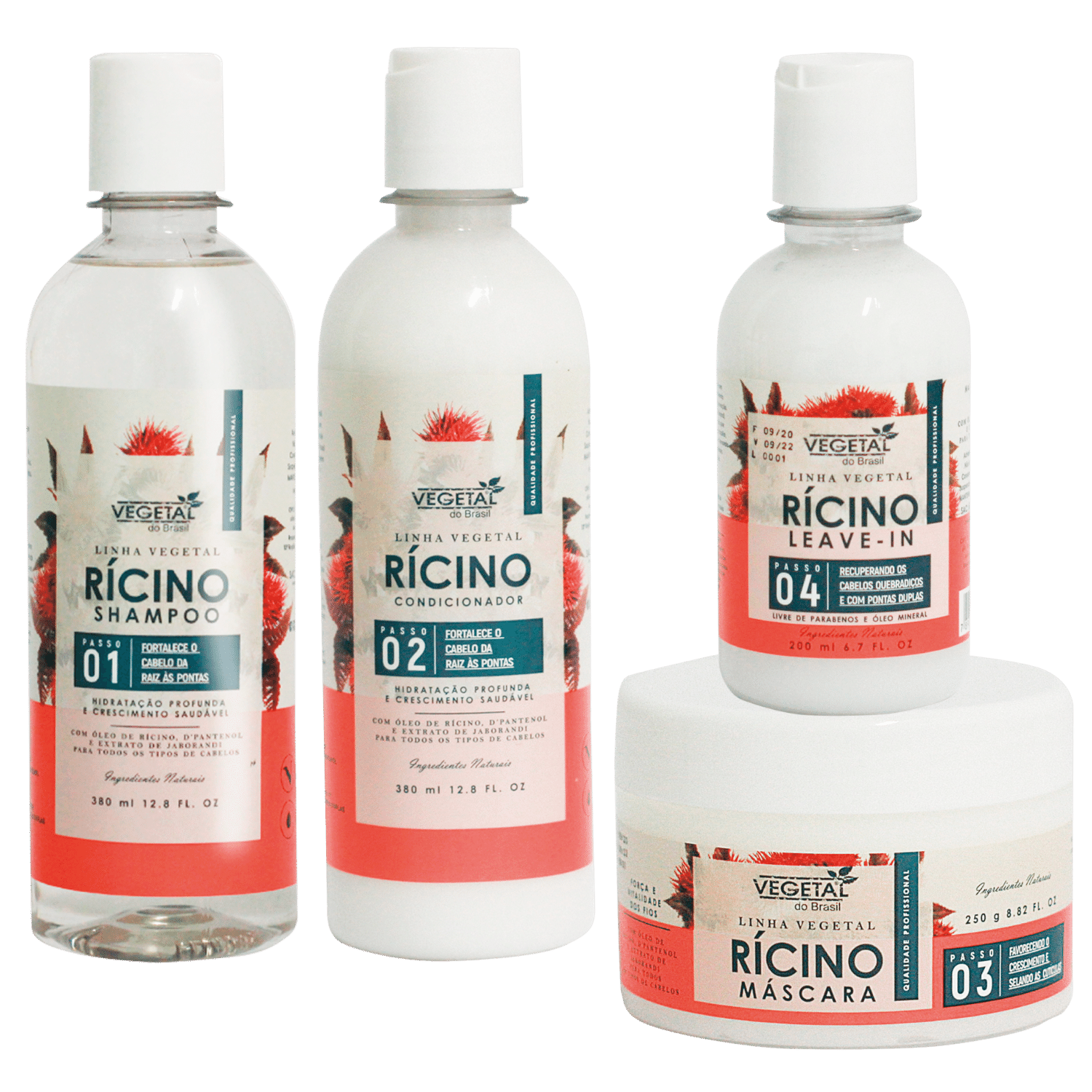 Kit Vegetal do Brasil Rícino (4 Produtos)