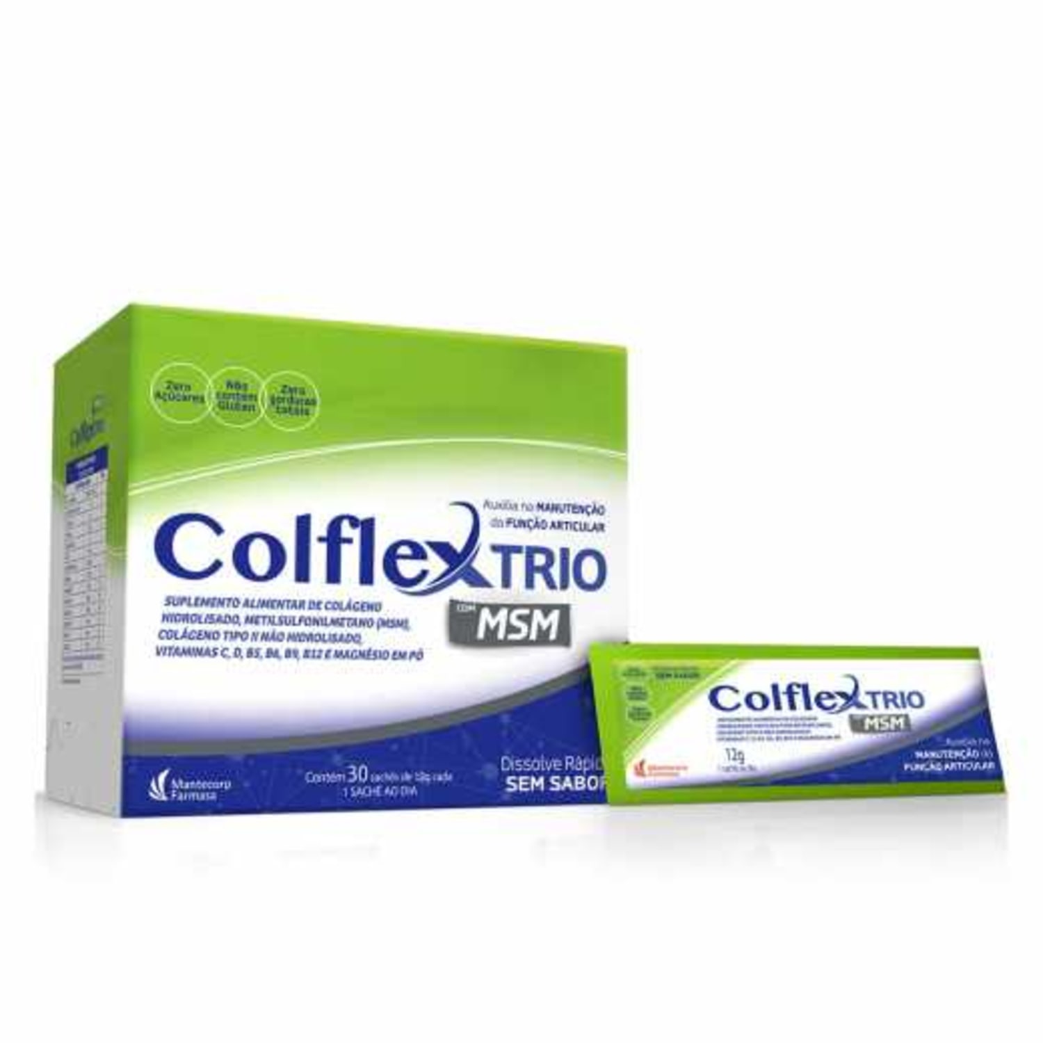 Mantecorp Colflex Trio - Colágeno Hidrolisado (30 Sachês)
