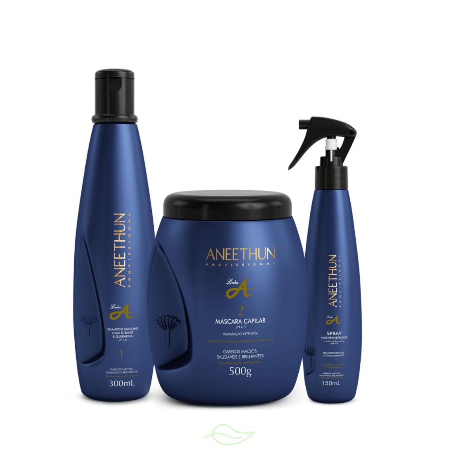 Kit Aneethun Linha A Shampoo, Máscara e Spray