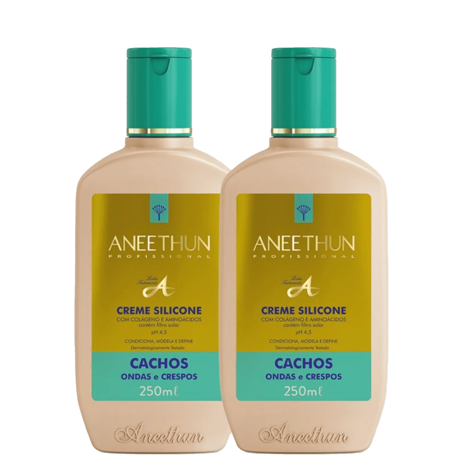 Kit 2 Cremes de Silicone Cachos Linha A Aneethun