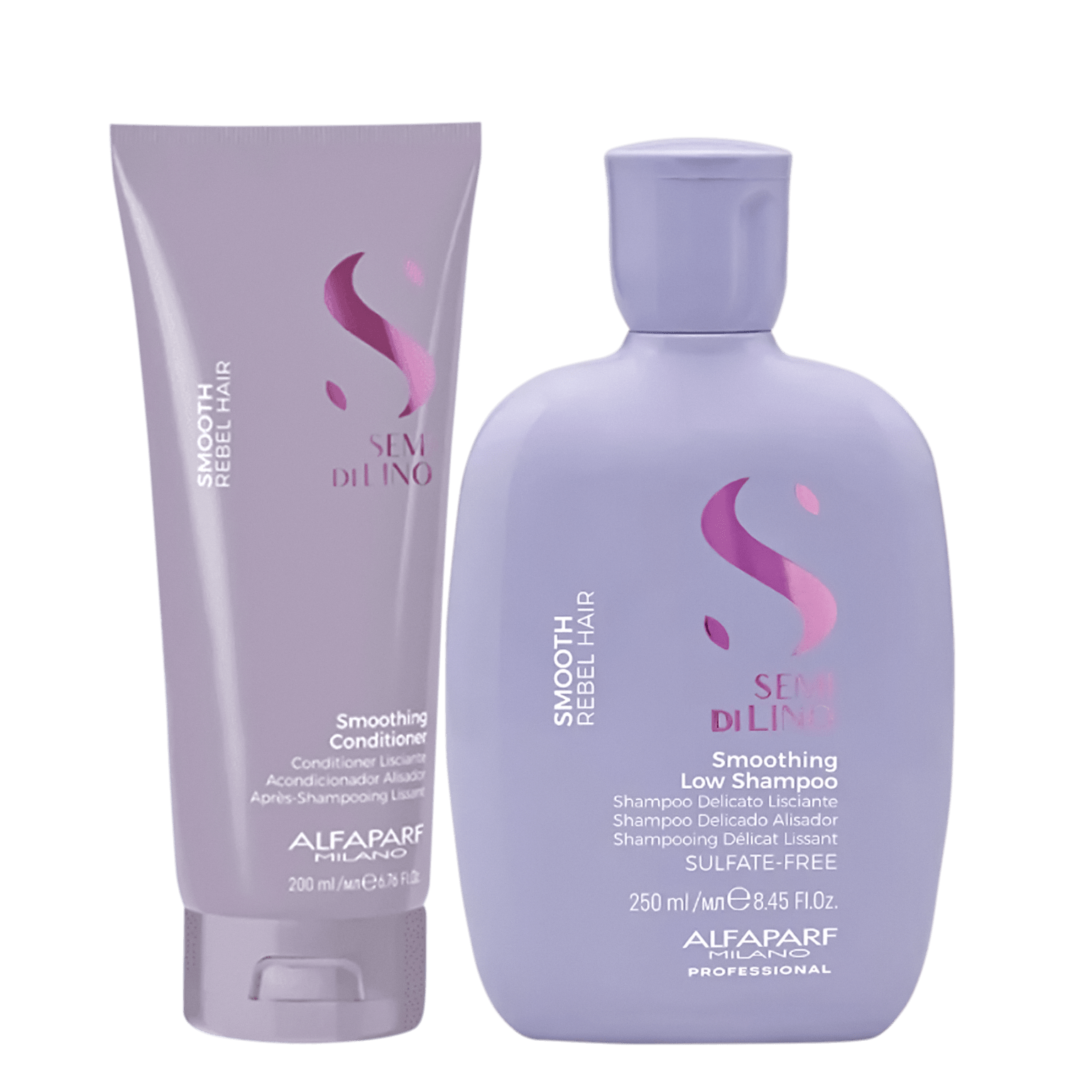 Kit Alfaparf Semi Di Lino Smooth Duo Essential Care (2 Produtos)