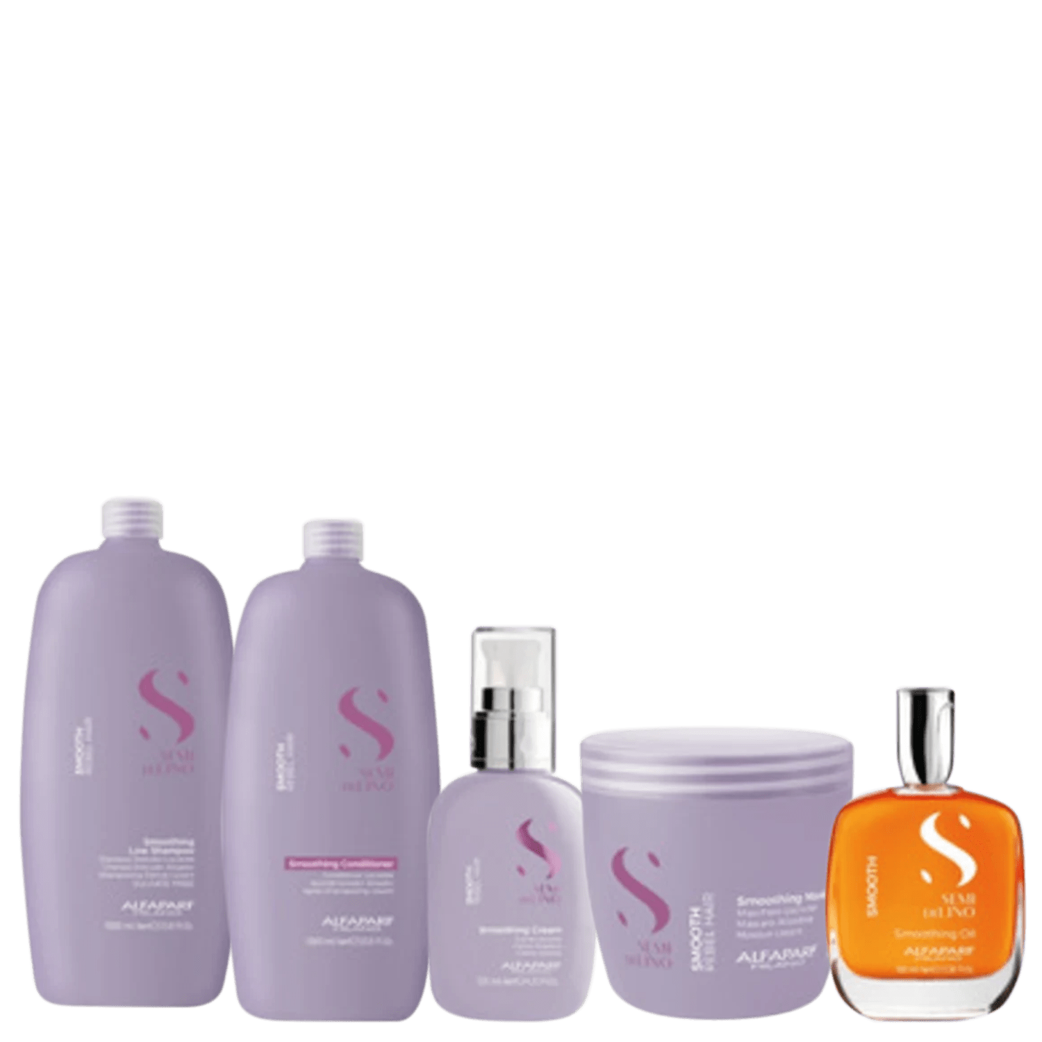 Shamp Condi Litro Masc 500 Leave in 125ml Óleo 100 Alfaparf Smoothing