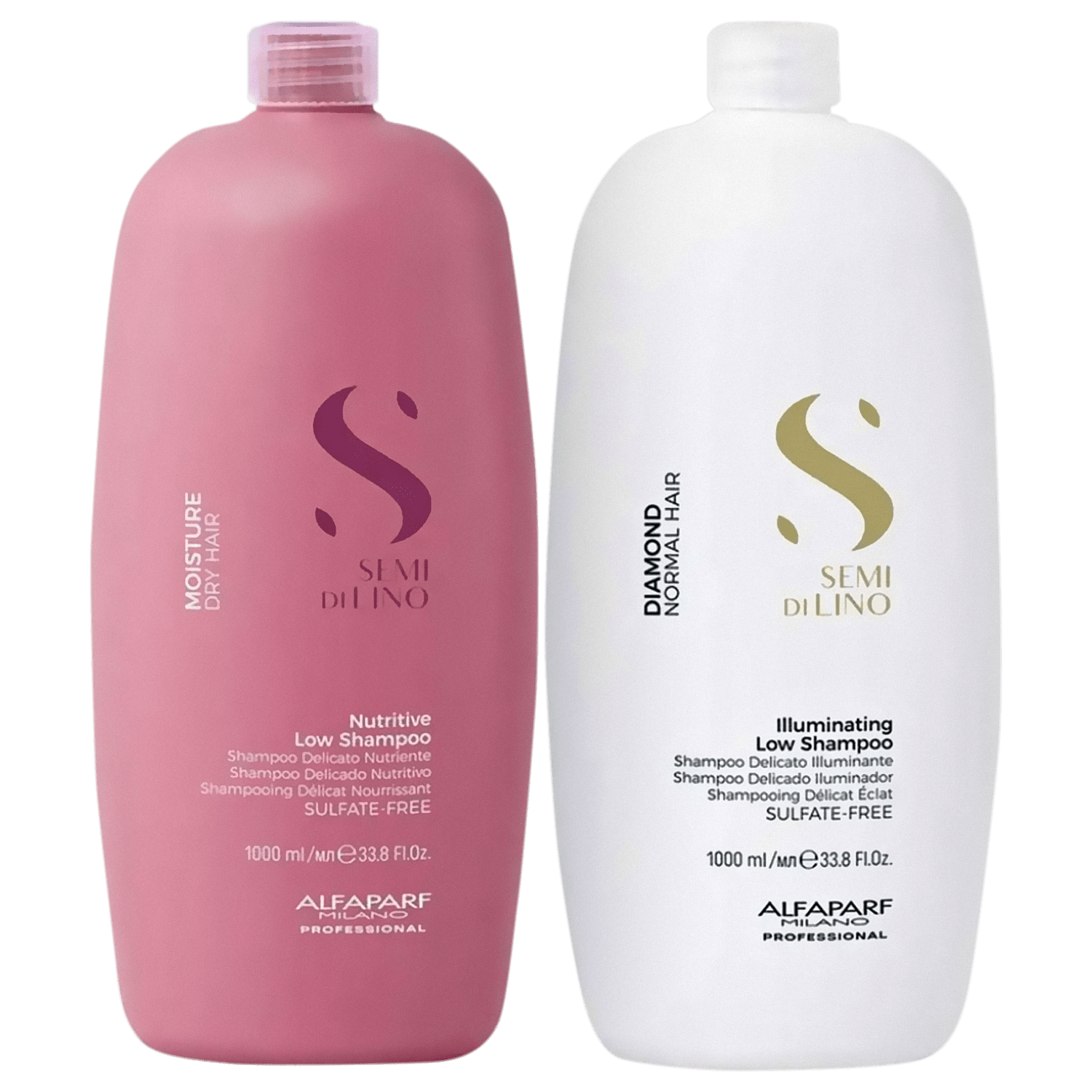 Kit Alfaparf Semi Di Lino Moisture Nutritive + Diamond Illuminating (2 Produtos)