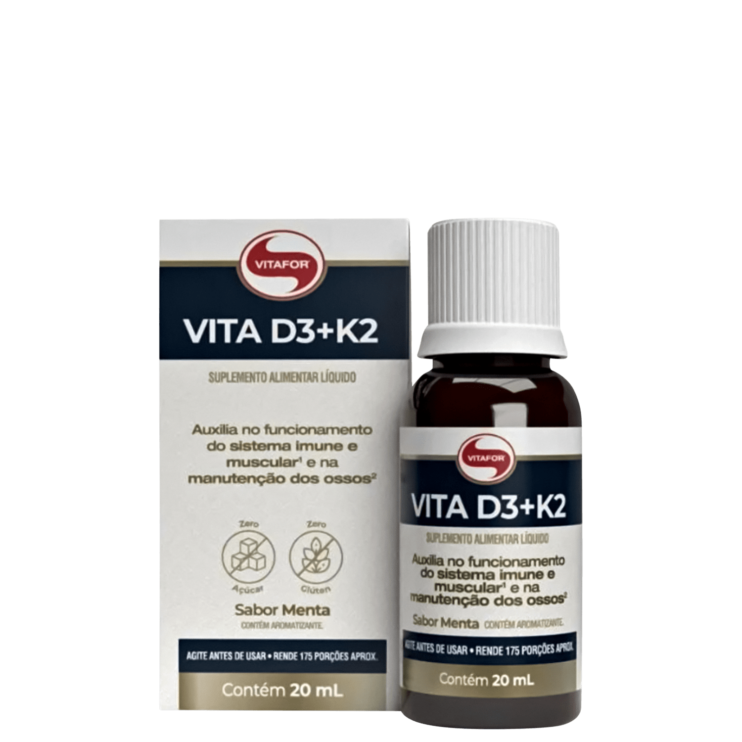 Vitafor VITA D3 + K2 - Suplemento Vitamínico 20ml