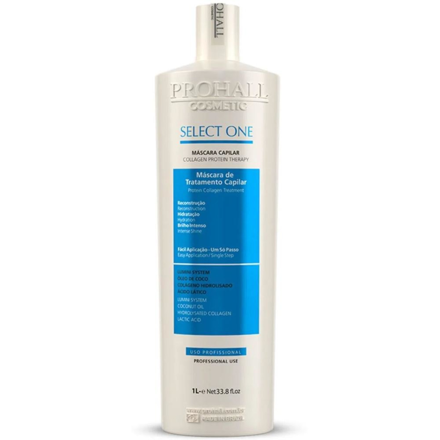 Kit Prohall Cosmetic Escova Progressiva Select One + Absolut Oil (2 Produtos)