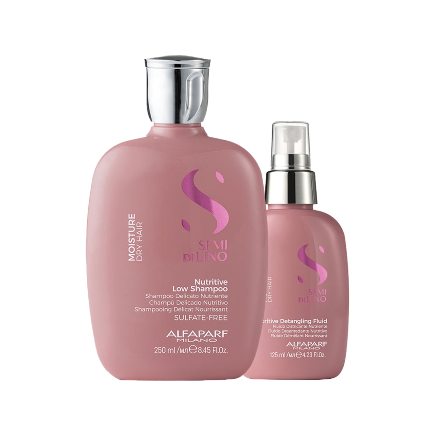 Kit Alfaparf Semi Di Lino Moisture Nutritive Detangling Duo (2 Produtos)