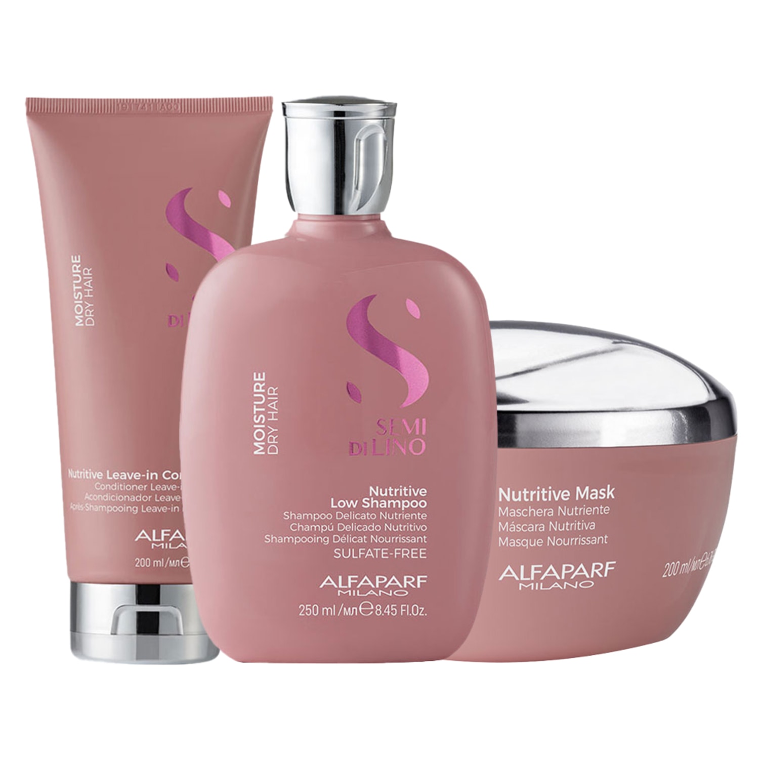Kit Alfaparf Semi Di Lino Moisture Nutritive Intense Trio (3 Produtos)