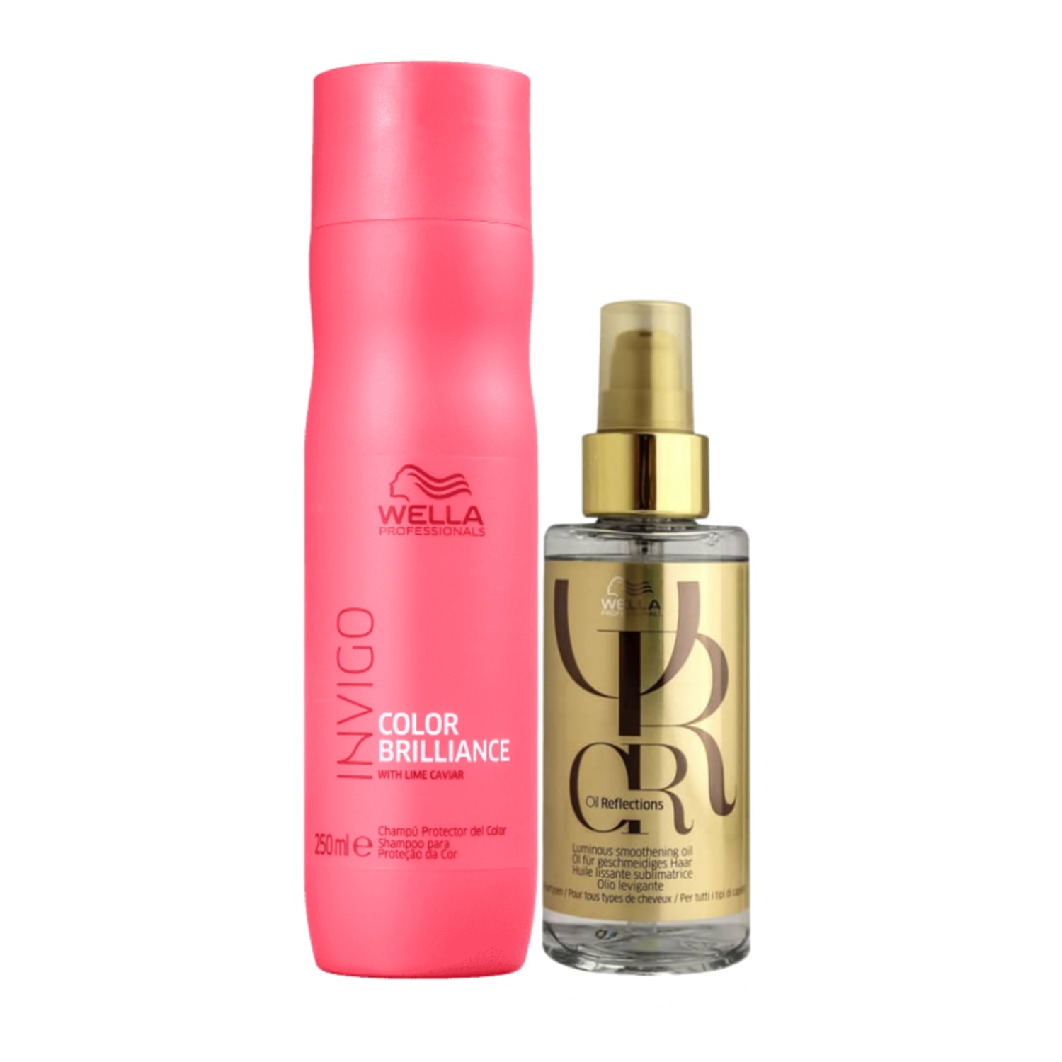 Kit Wella Professionals Invigo Color Brilliance Oil Reflections Home (2 Produtos)