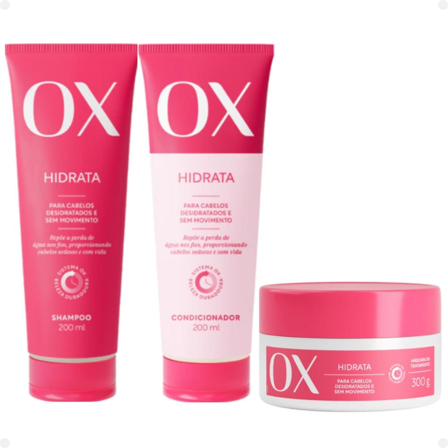 Kit OX Cosméticos OX Hidrata Trio (3 Produtos)