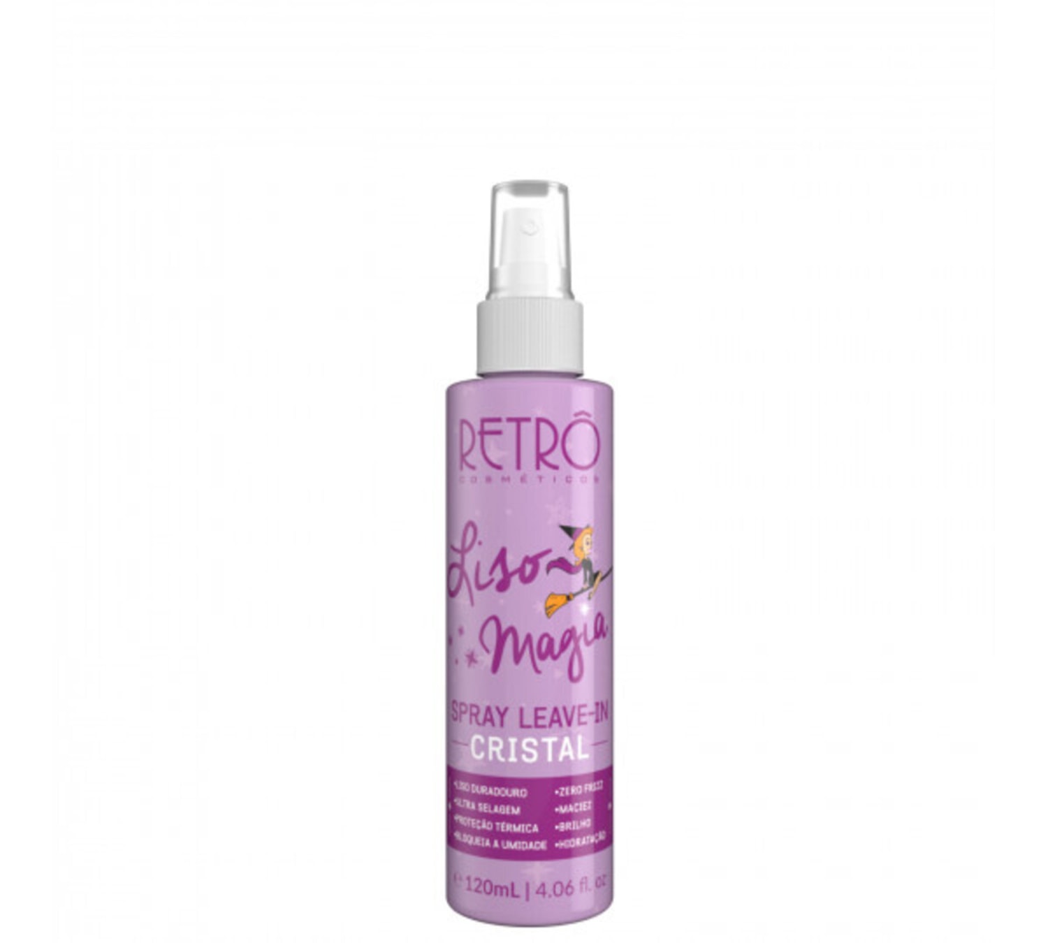 RETRO COSMETICOS LISO MAGIA SPRAY LEAVE-IN CRISTAL 120ML