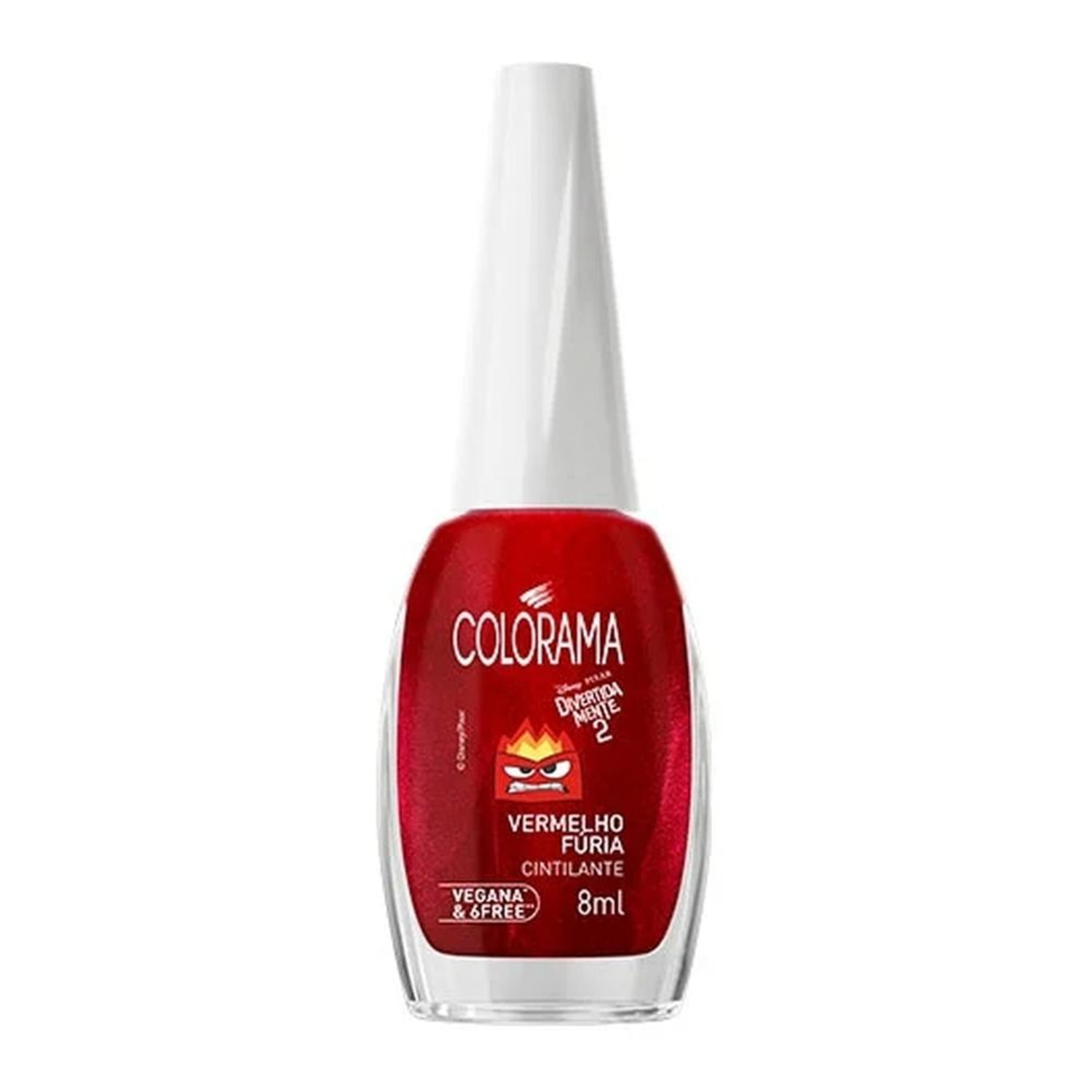 Esmalte Colorama Divertidamente Vermelho Fúria 8ml
