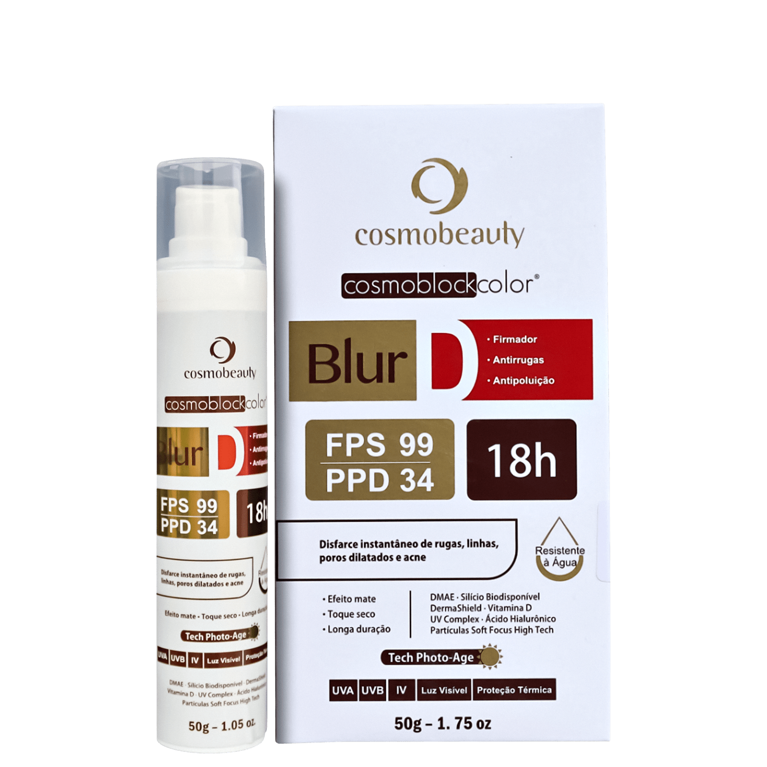 Cosmobeauty Cosmoblock Blur D Firmador FPS 99 Bege - Protetor Solar 50g
