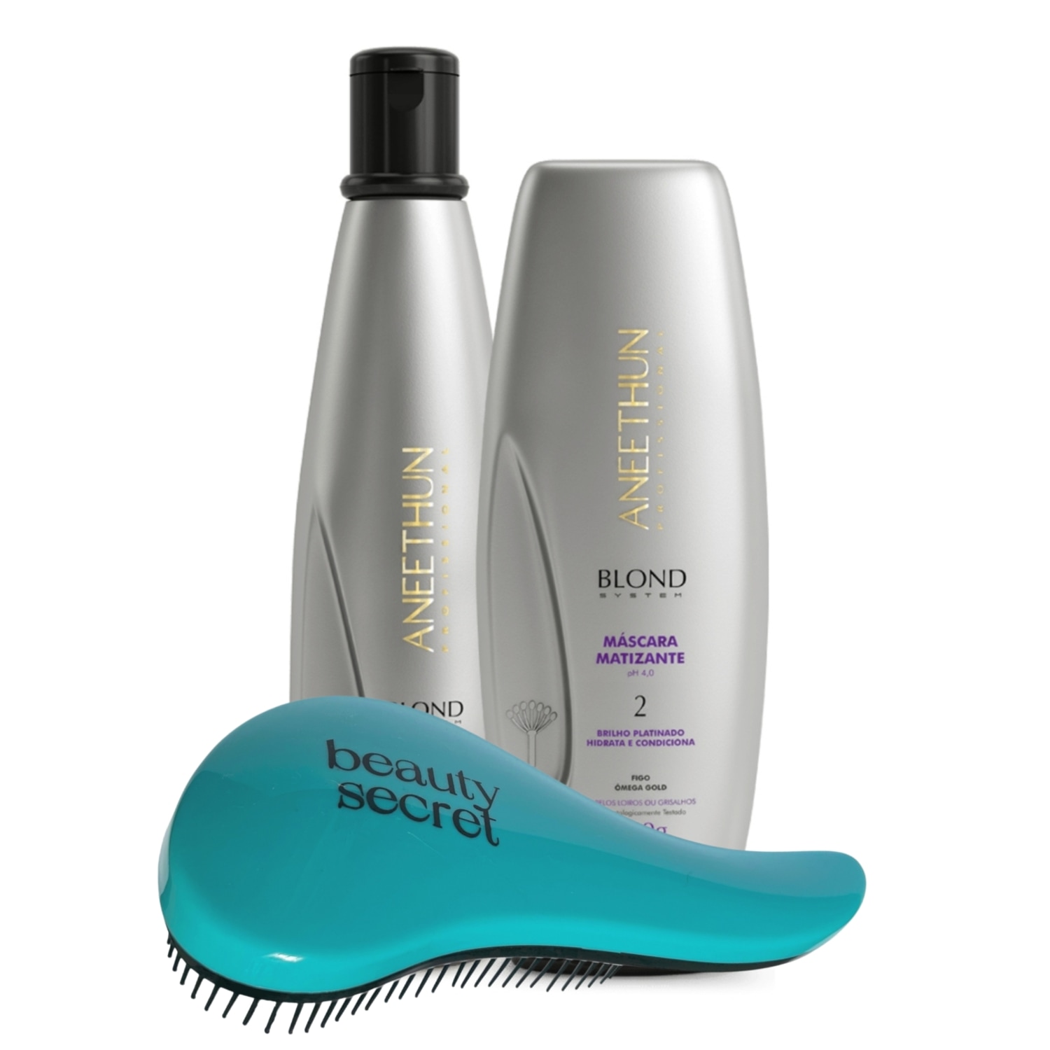 Kit Aneethun Shampoo 300ml e Máscara 250g Matizante Blond System