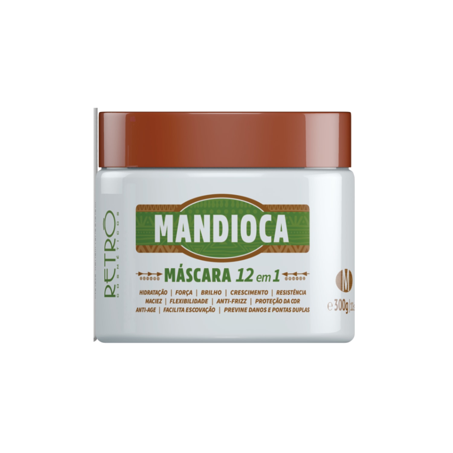 Máscara Retrô Cosméticos Mandioca 12 em 1 300g