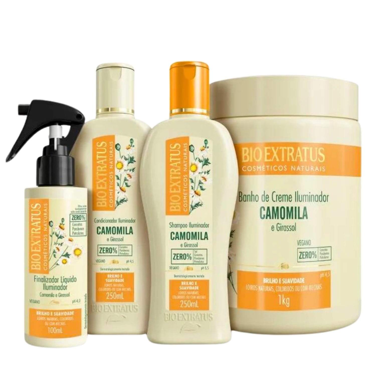 Kit Bio Extratus Camomila Linha Completa (250mL/1Kg)
