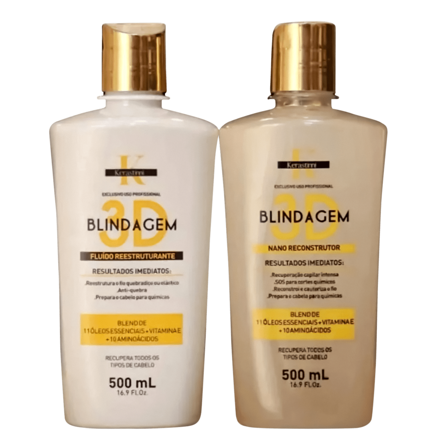 Kit Kerastinni Blindagem 3D Dupla (2 Produtos)