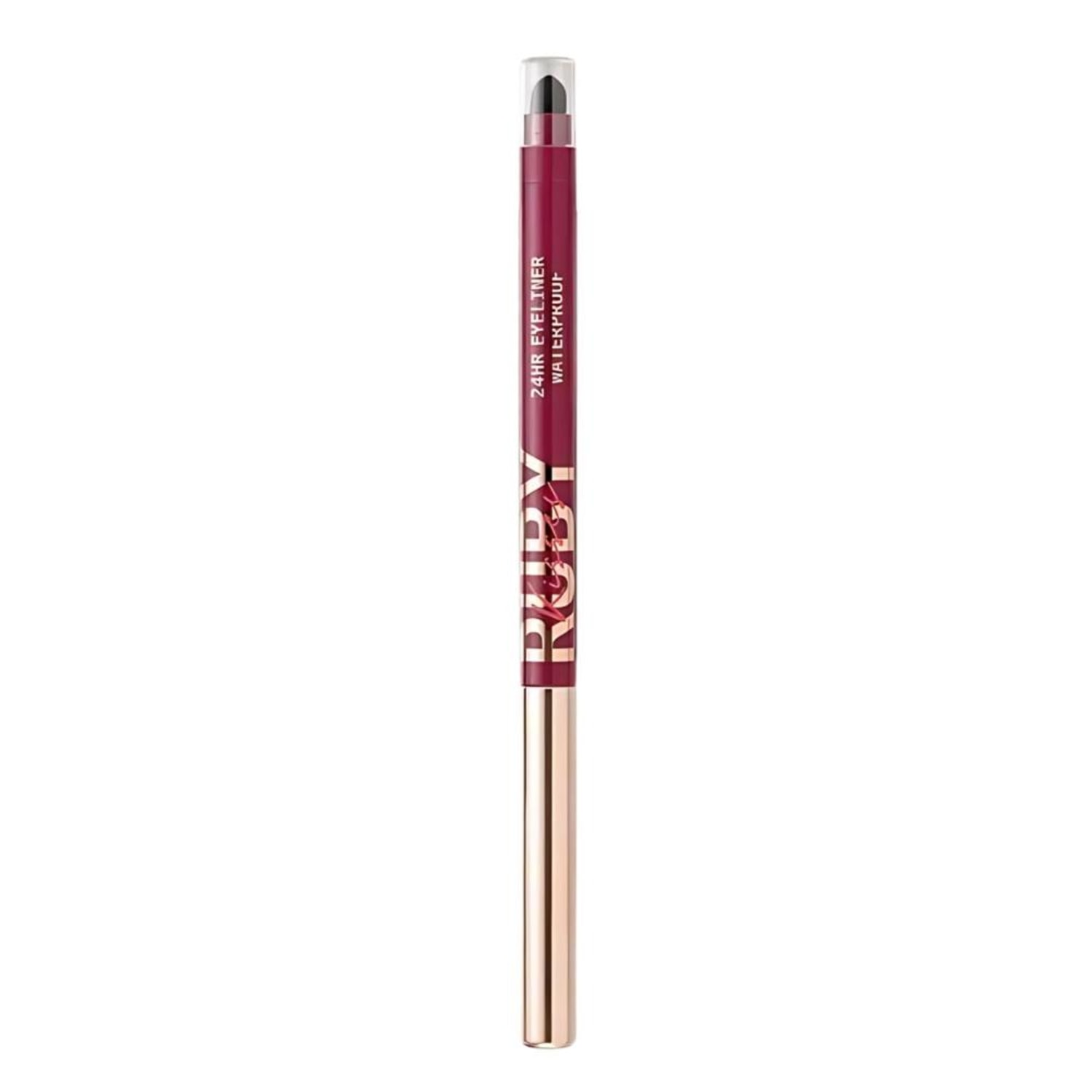 Ruby Kisses Eye Liner Retrátil Glittery Burgundy - Lápis de Olho em Gel 300mg