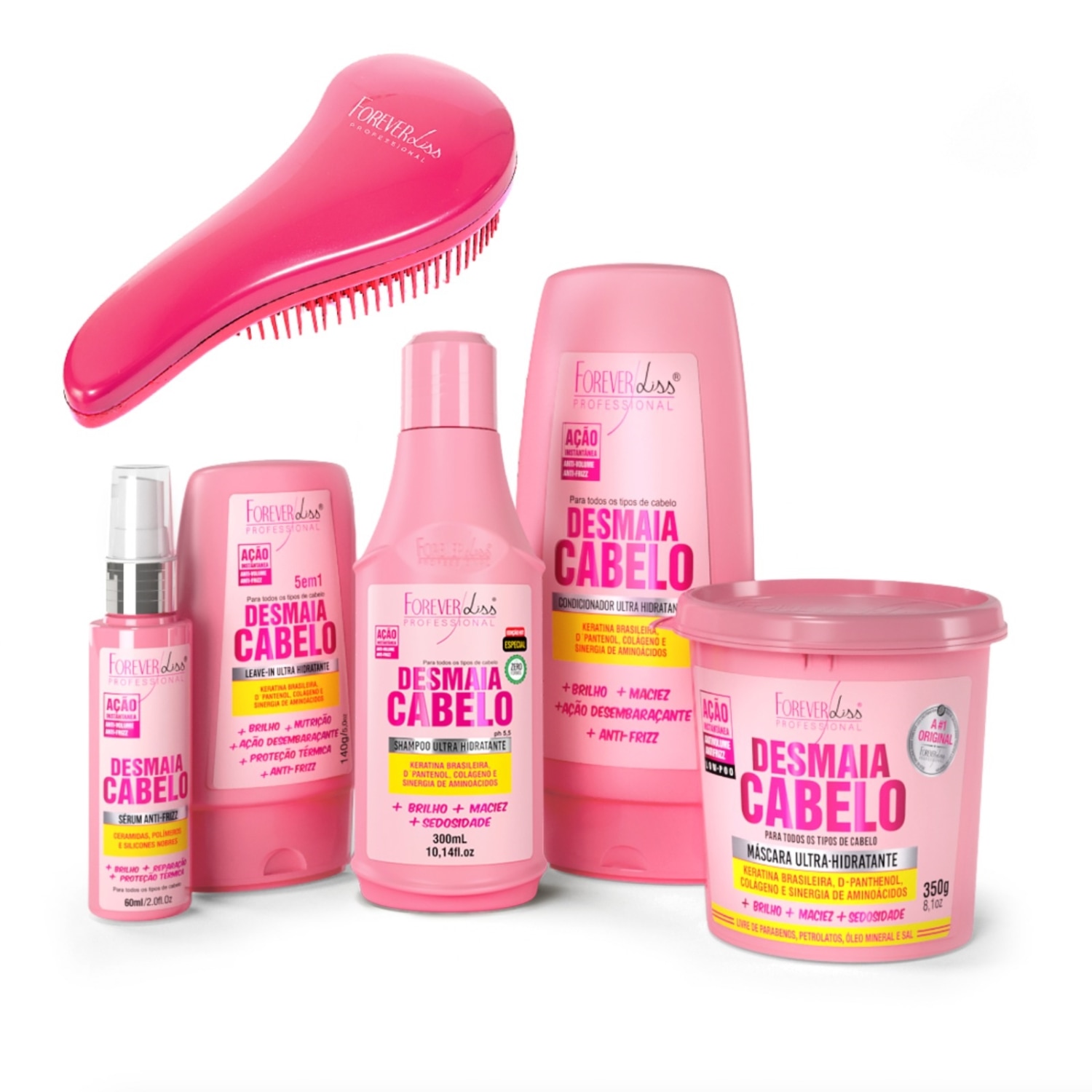 Kit Forever Liss Professional Desmaia Cabelo Completão (5 Produtos)