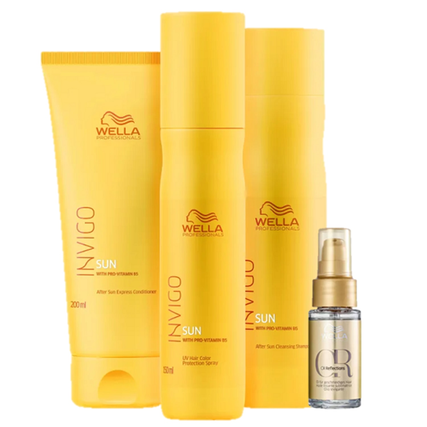 Kit Wella Professionals Invigo Sun & Oil Reflections Quarteto (4 Produtos)