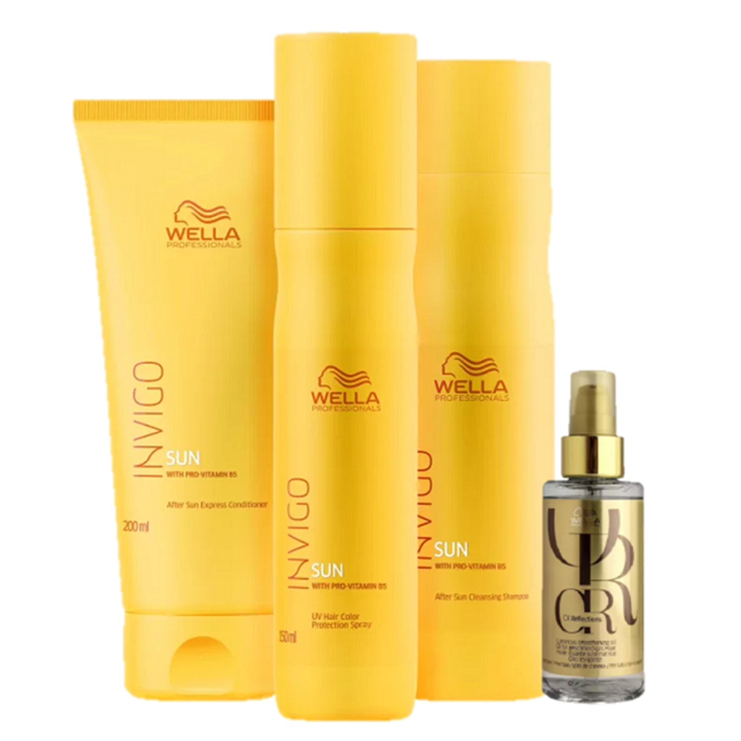 Kit Wella Professionals Invigo Sun & Oil Reflections (4 Produtos)