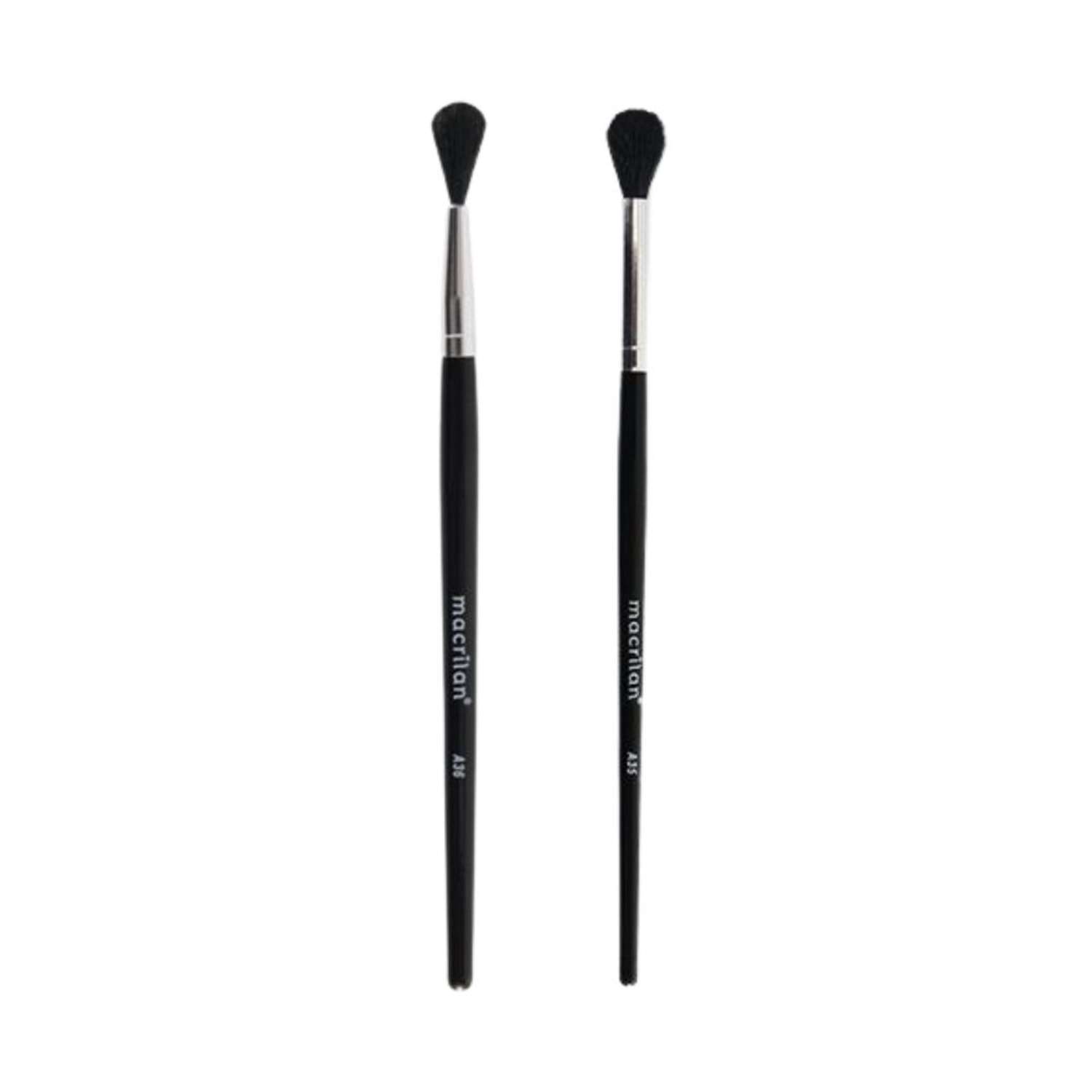 Kit Pincéis Macrilan A35 A36 Profissional Esfumar Naturais