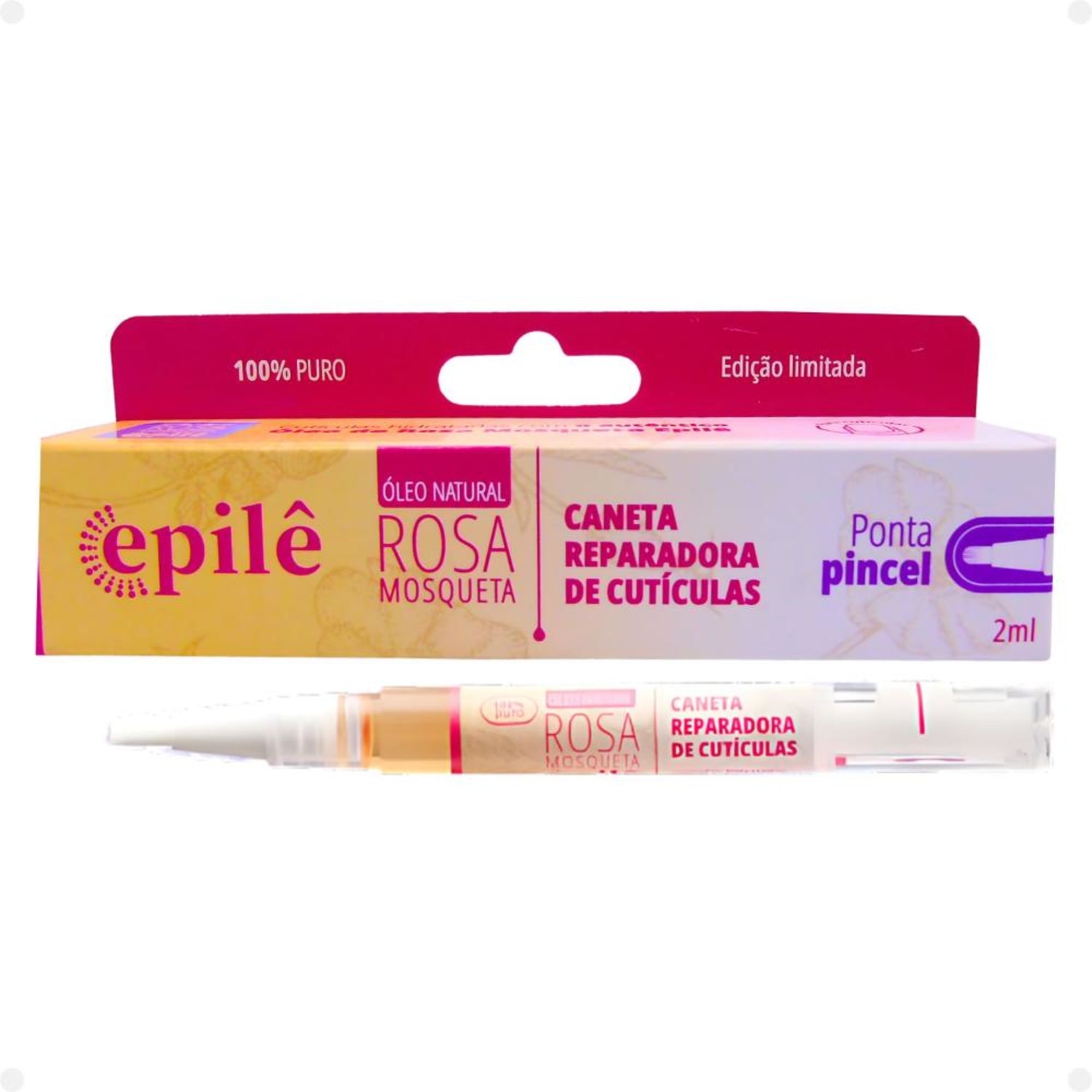 Rugol Epilê Rosa Mosqueta - Caneta Reparadora de Cutícula 2ml
