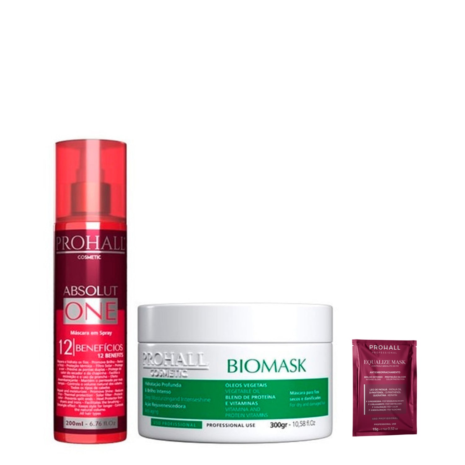 Kit Absolut One Spray 12 Em 1 E Biomask 300g Prohall