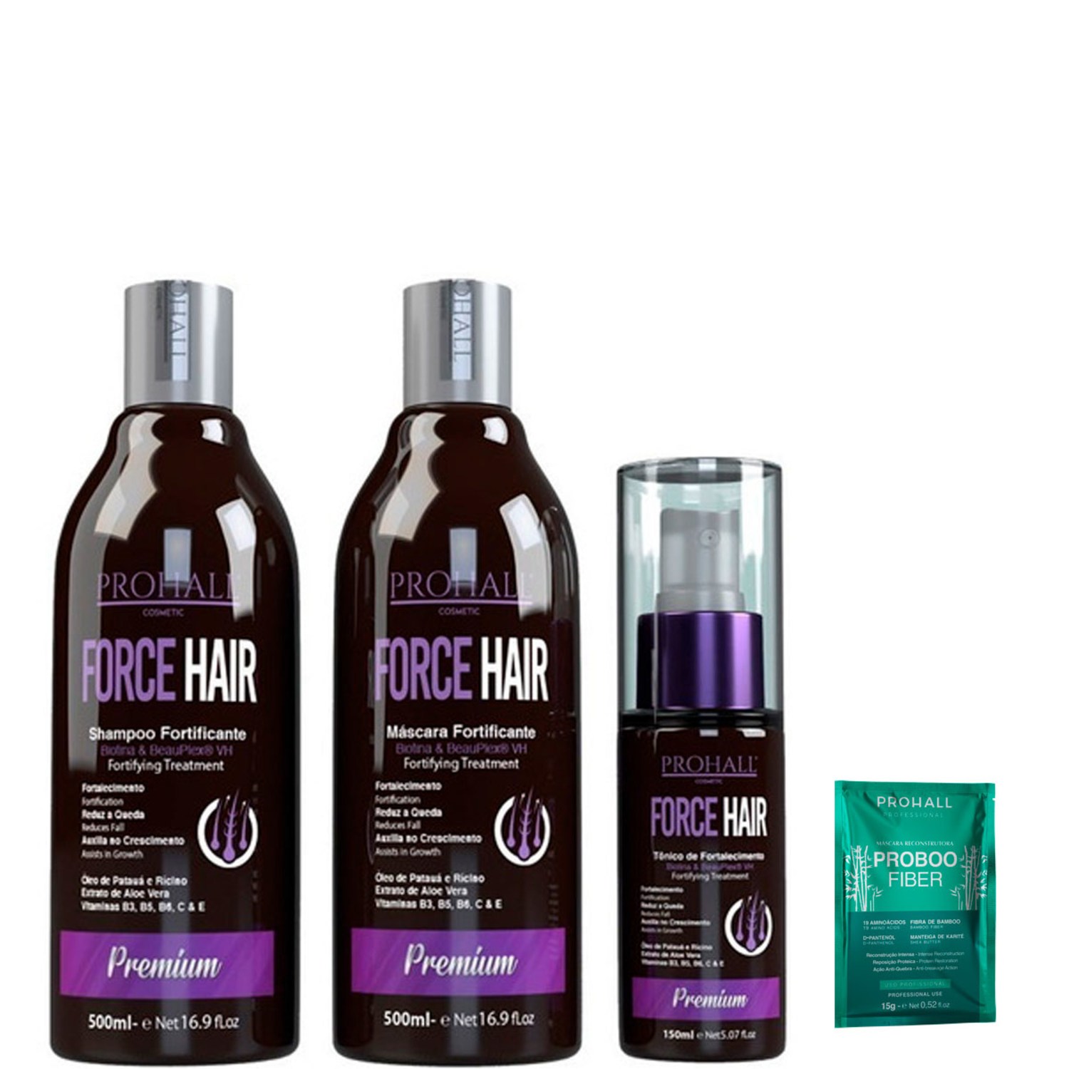 Kit Fortificante Crescimento Acelerado Force Hair Prohall