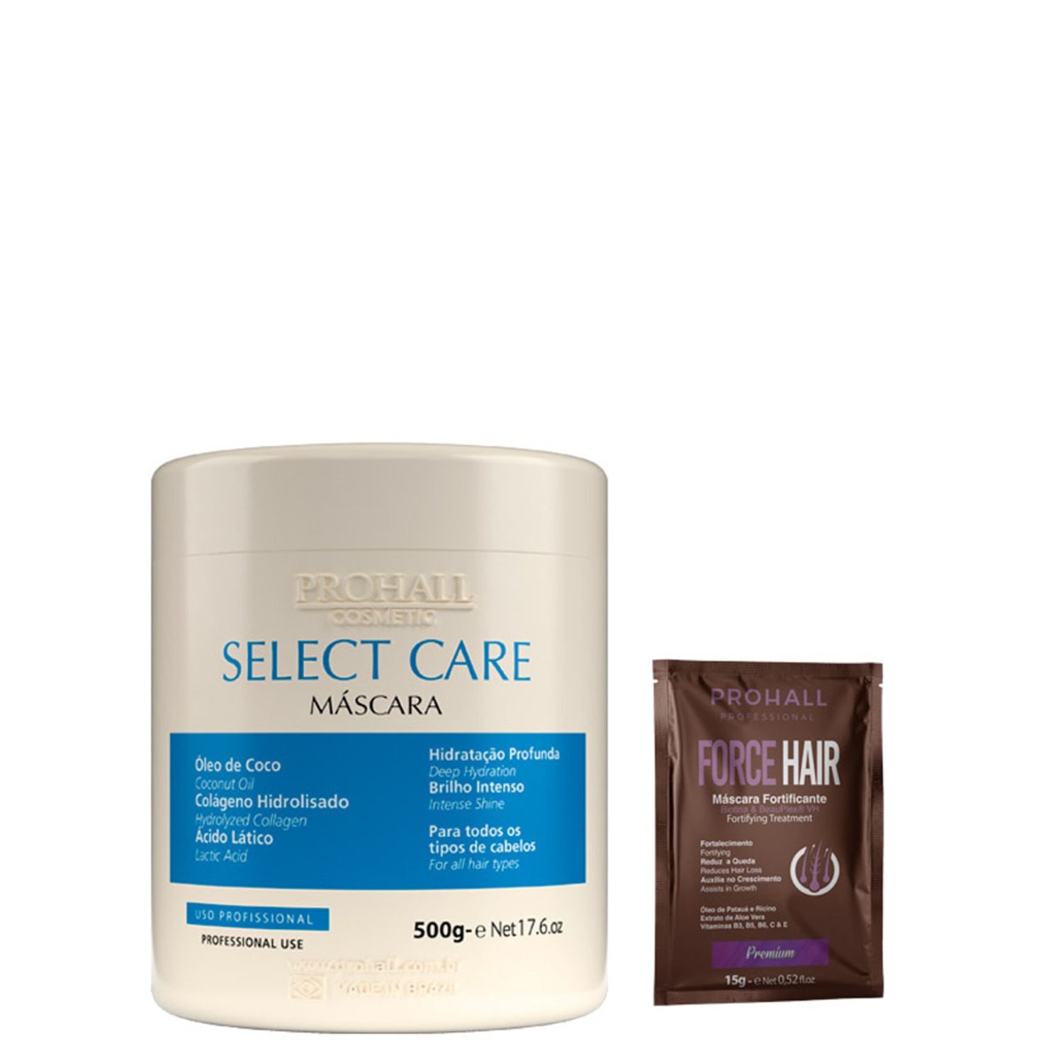 Máscara Hidratante Select Care Pós Progressiva 500g Prohall