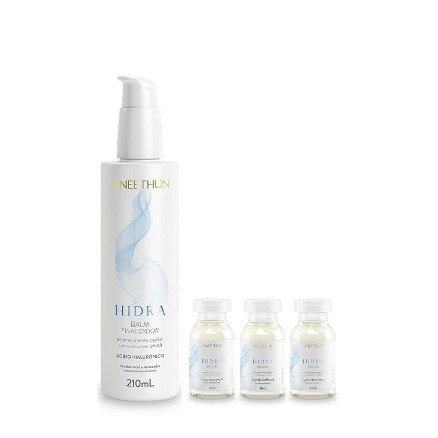 Kit Aneethun Hidra - Finalizador 210ml + Ampolas 13ml (3Unidades)