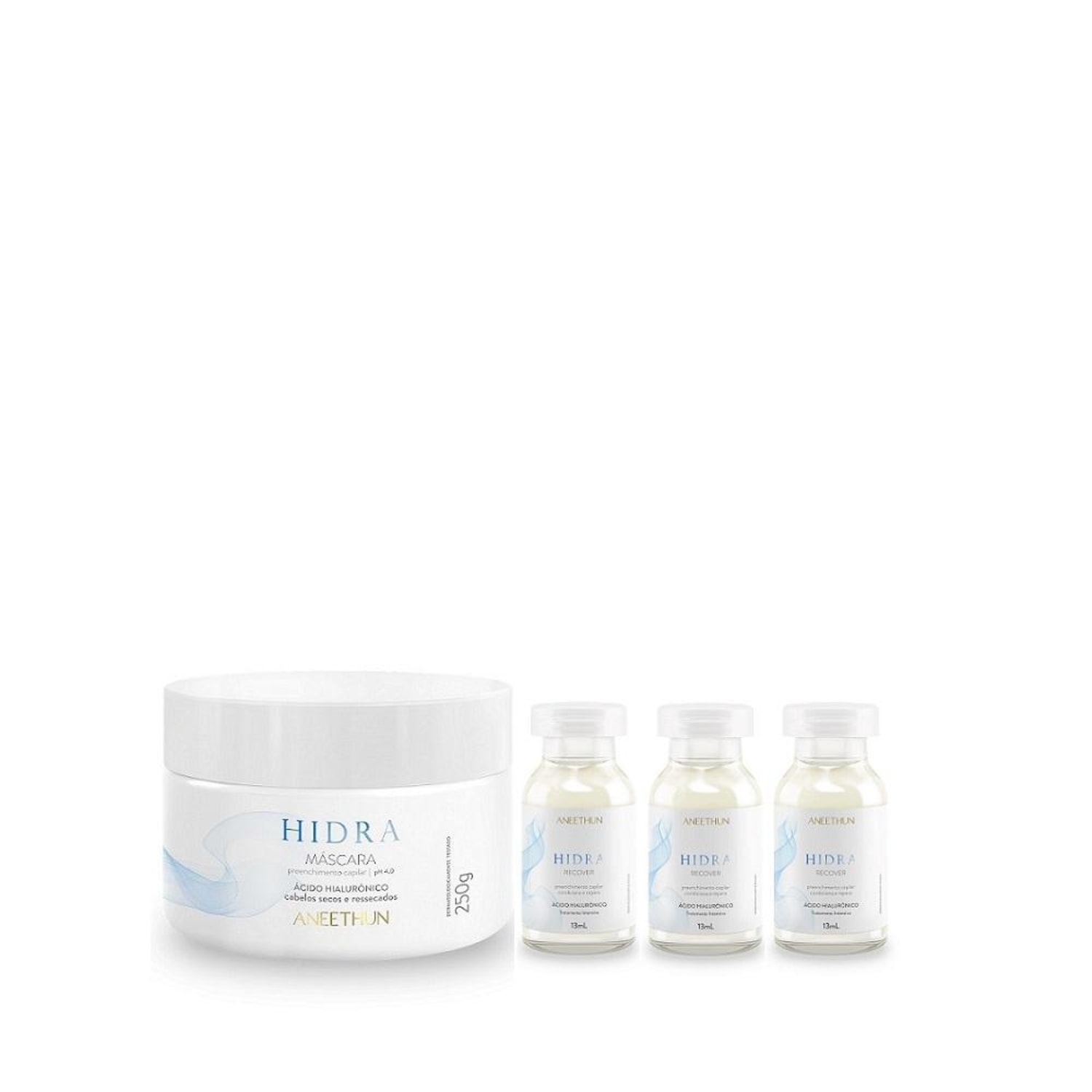 Kit Aneethun Hidra - Máscara 250g + Ampolas 13ml (3Unidades)
