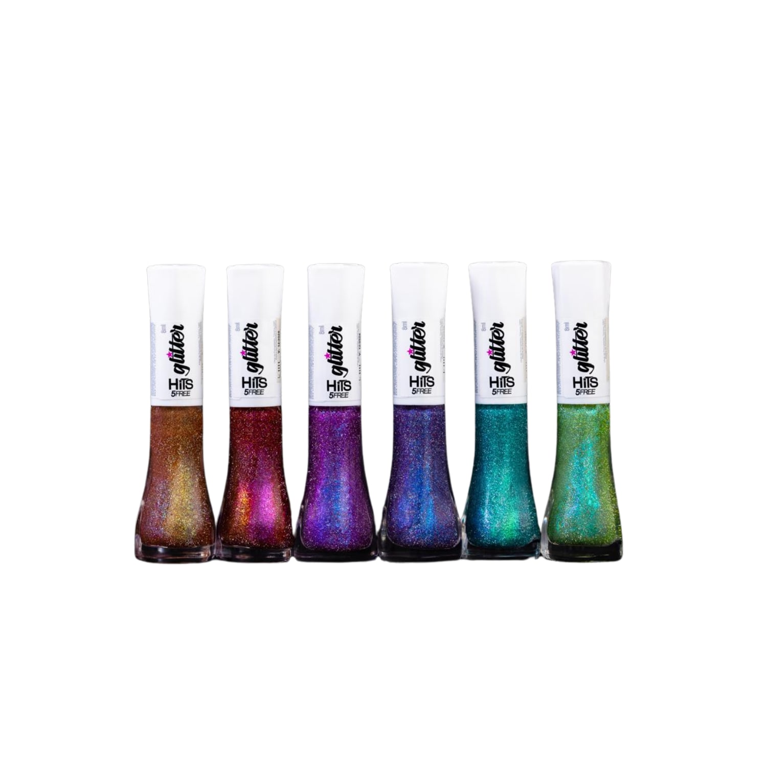 Kit HITS Coleção Diamante Glitter Multichrome 5Free (6 Produtos)